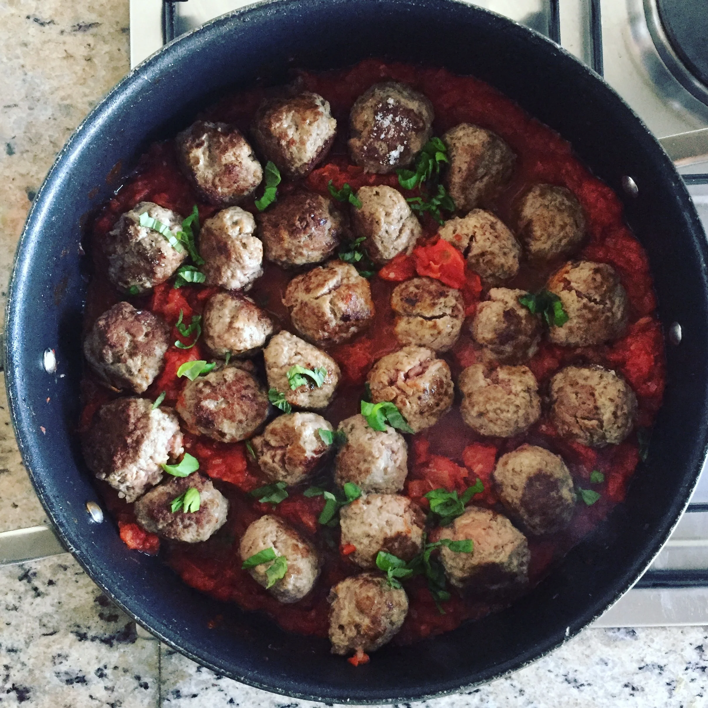 Lamb Meatballs In Classic Red Sauce