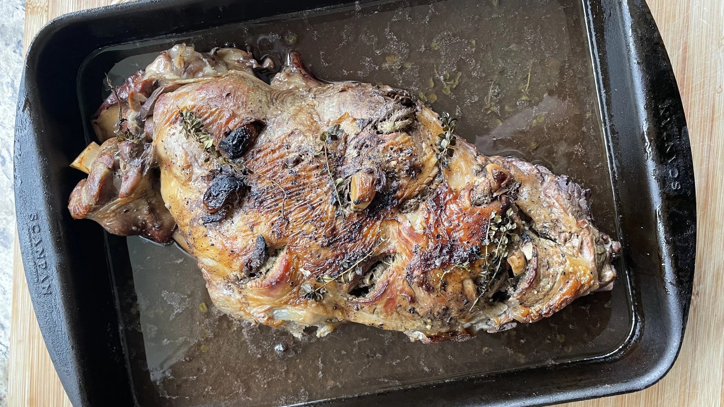 Anchovy & Garlic Roast Lamb