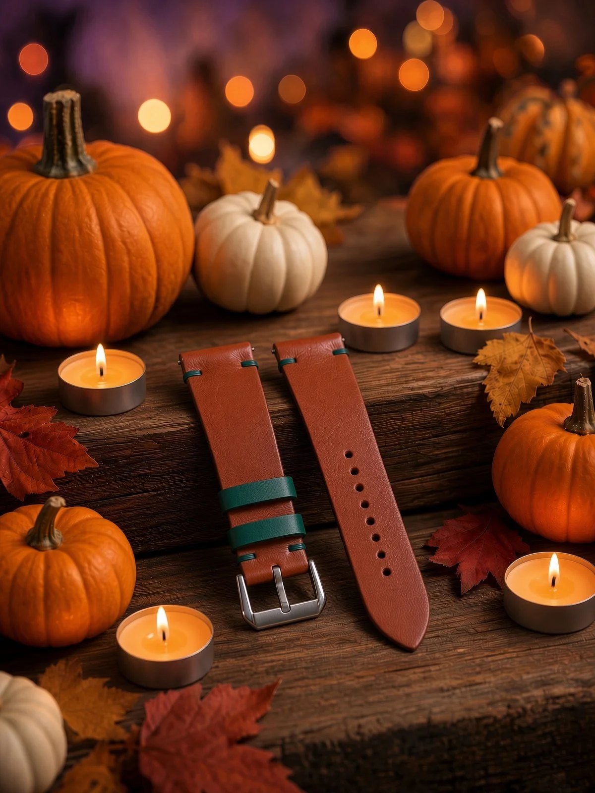 Pumpkin Spice Vachetta Top Stitch