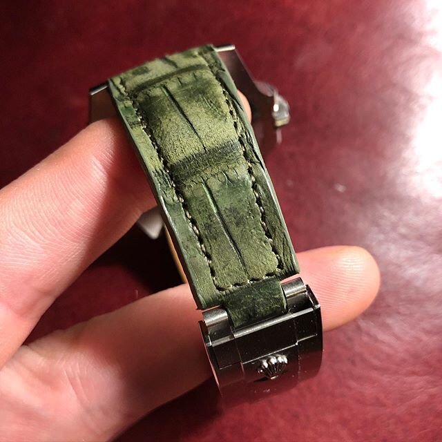 We&rsquo;ve got some exciting stuff in the works 👑🐊
.
.
.
.
.
.
.
#rolex #watchstrap #rolexstrap #customstrap #submariner #daytona #gmtmaster2 #rolexwatchstrap #gmtmasterii #gmtmaster #rolexsubmariner #rolexdaytona #rolexgmtmaster2 #rolexgmt #rolex