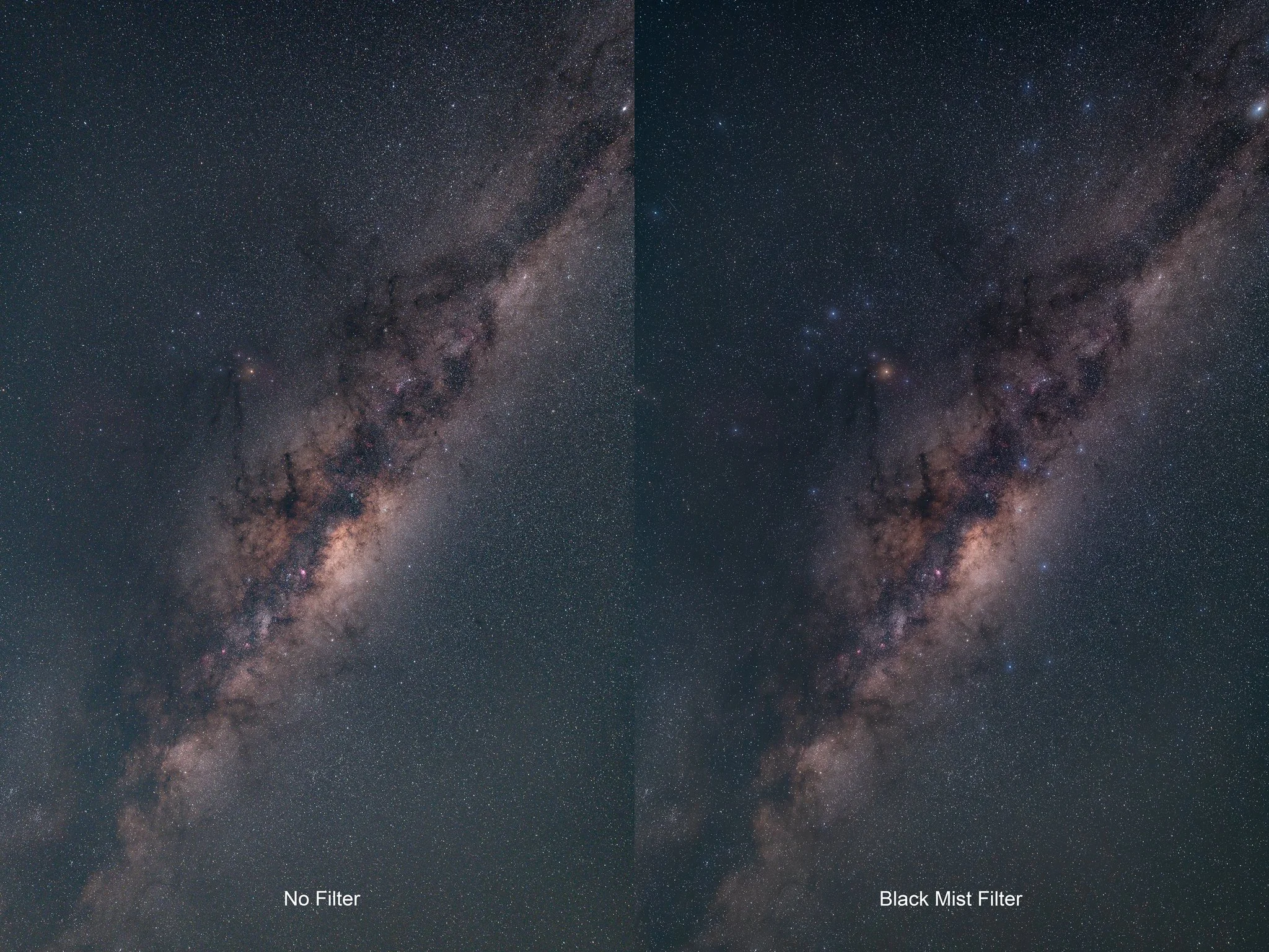 A bit of filtration on the night sky