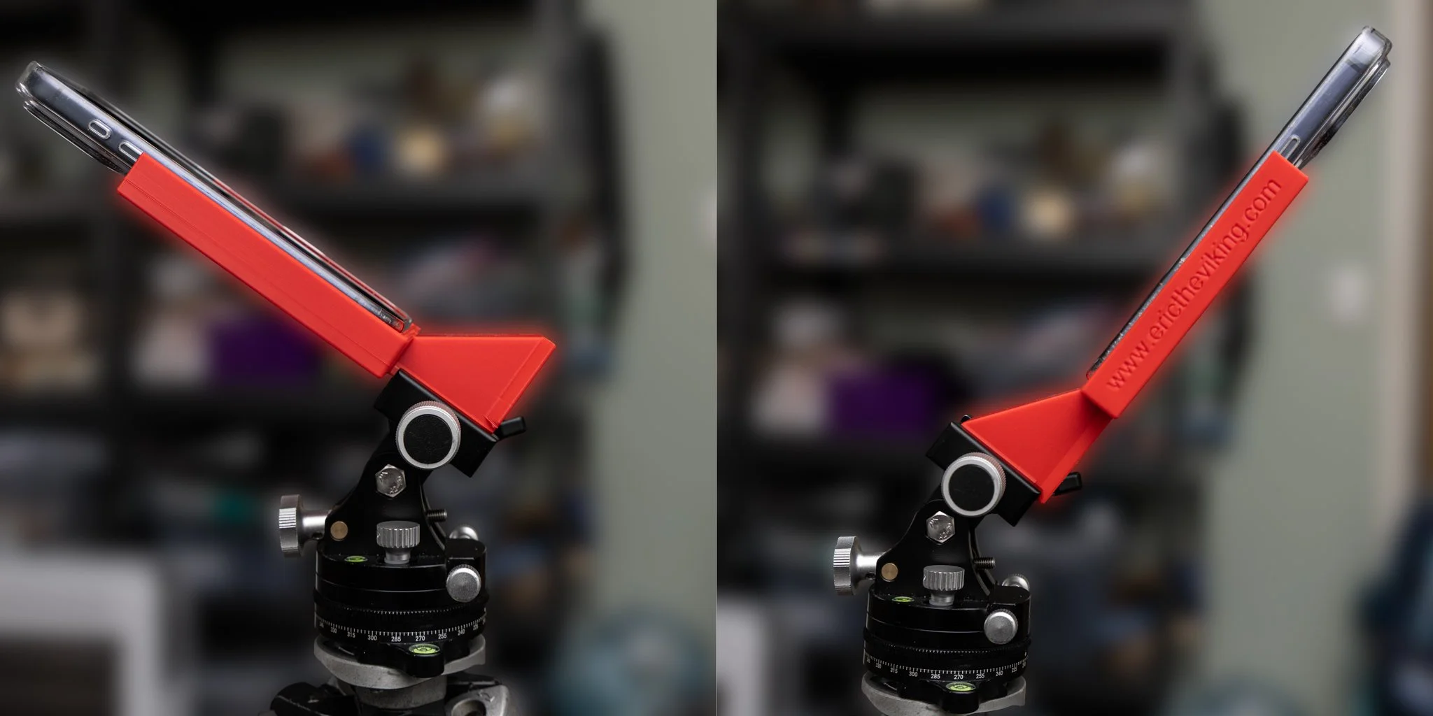 The best of both worlds, a single phone holder for PS Align Pro and SkySafari.