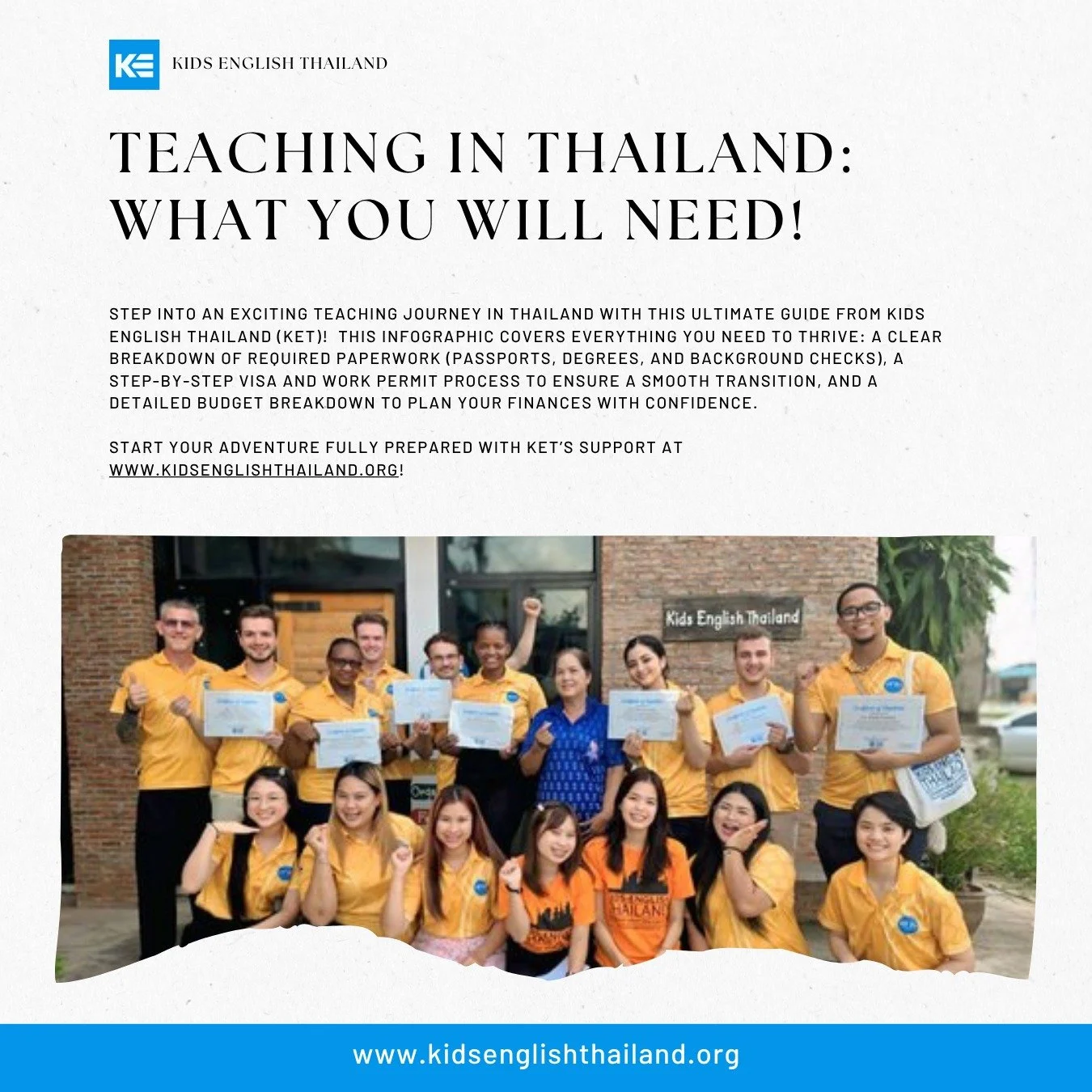 Thinking of teaching in Thailand? 

Here are the things almost everyone wants to know before they go:

Visa details &bull; orientation week &bull; real cost of living &bull; monthly budget breakdowns &bull; and a few other essentials that save you ti