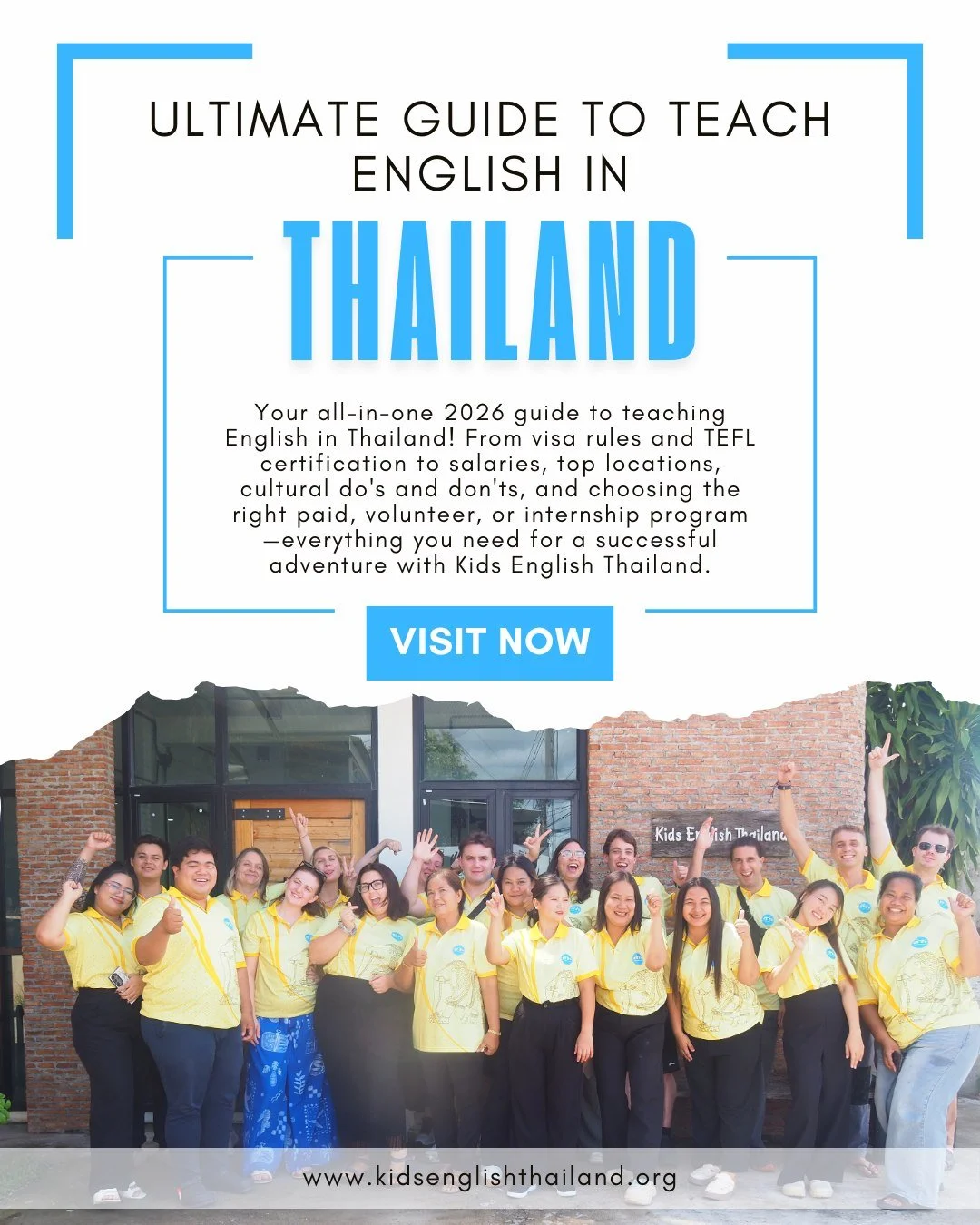 The Ultimate Guide to Teaching English in Thailand 2026 is here &mdash; your complete, no-fluff roadmap to living and working in the Land of Smiles! 

Whether you're a first-timer, non-native speaker, or just dreaming of tropical adventures, this fre