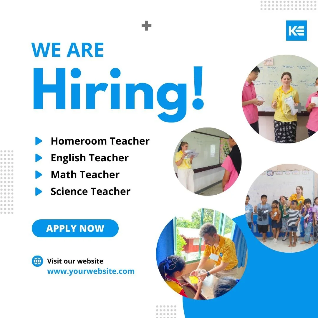 We are currently seeking educators to join us for the 2026-2027 academic session, with opportunities available for April 2026 and October 2026 semesters!

Kids English Thailand (KET) is a distinguished recruitment firm with a rich history of over 15 