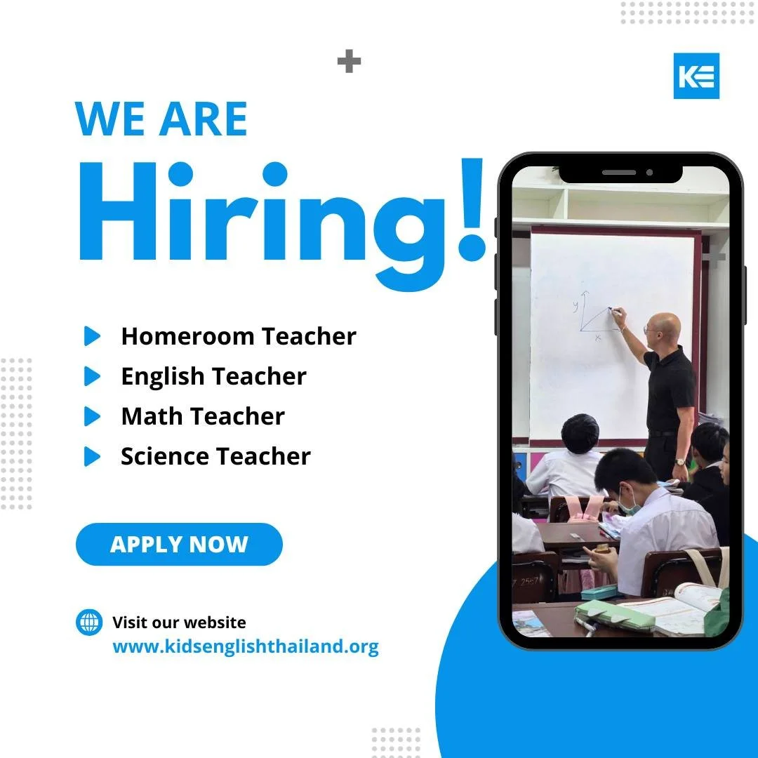 We are currently seeking educators to join us for the 2026-2027 academic session, with opportunities available for April 2026 and October 2026 semesters!

Kids English Thailand (KET) is a distinguished recruitment firm with a rich history of over 15 