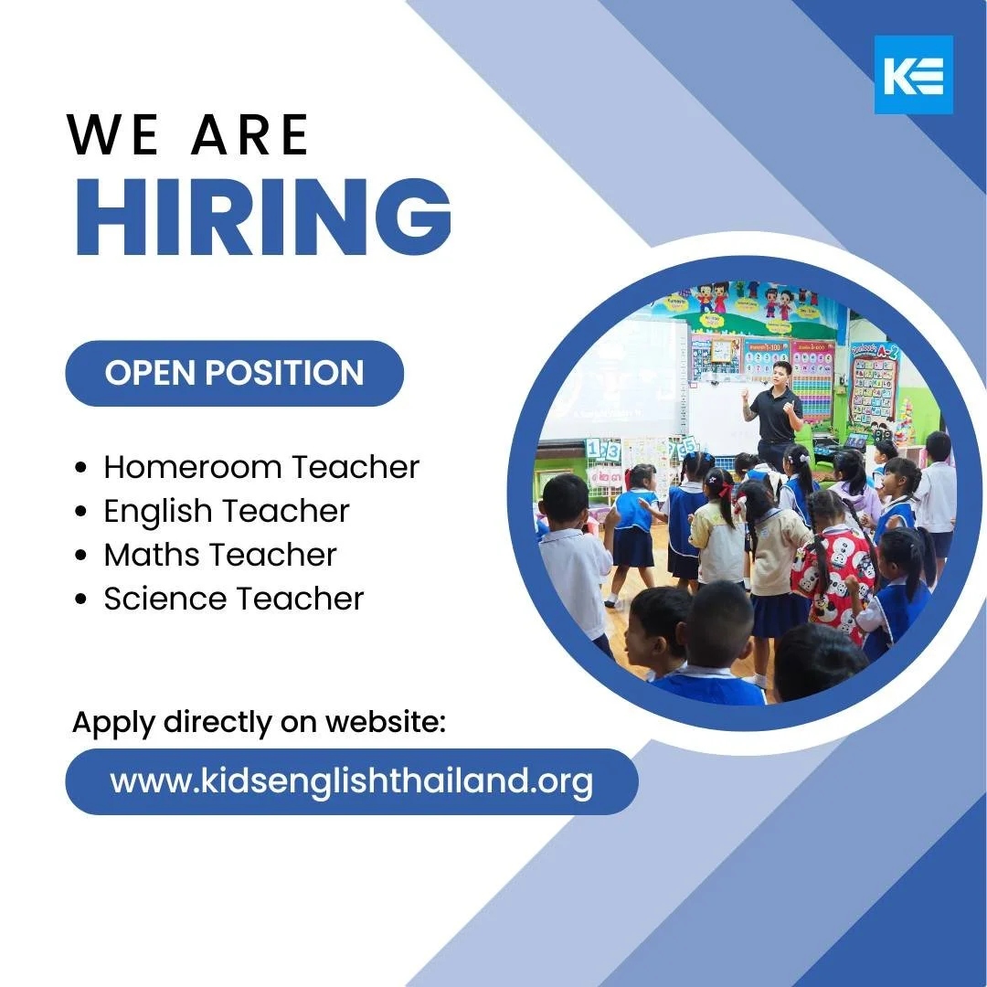 We are currently seeking educators to join us for the 2026-2027 academic session, with opportunities available for April 2026 and October 2026 semesters!

Kids English Thailand (KET) is a distinguished recruitment firm with a rich history of over 15 