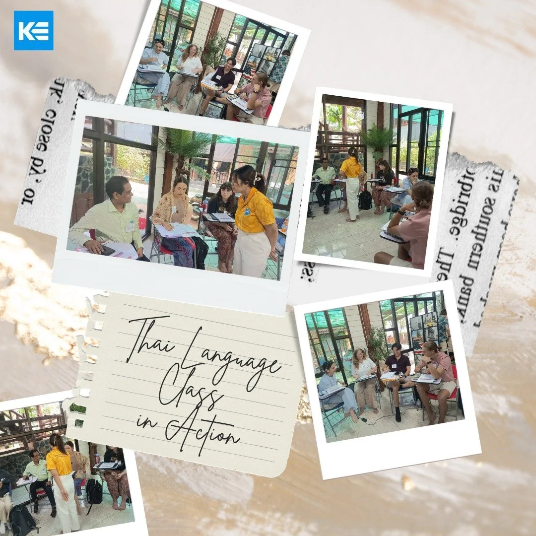 Thai Language Class in Action &ndash; Orientation Day 1!

Day one of April Orientation is off to a fantastic start! Our new teachers are already diving into their first Basic Thai Language Class &mdash; learning essential greetings, classroom phrases