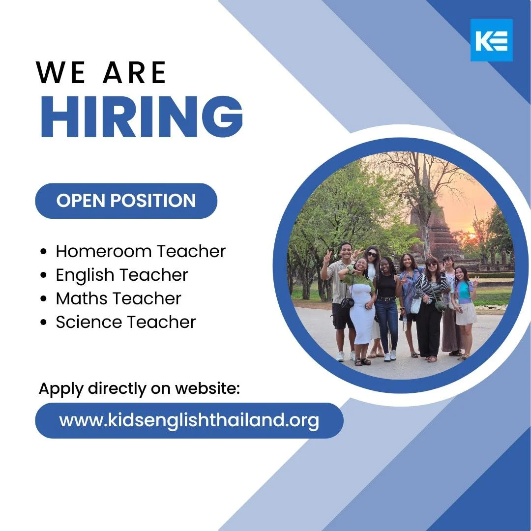 We are currently seeking educators to join us for the 2026-2027 academic session, with opportunities available for April 2026 and October 2026 semesters!

Kids English Thailand (KET) is a distinguished recruitment firm with a rich history of over 15 