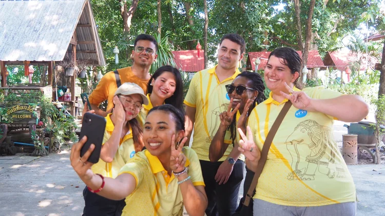 KET teachers on the Sukhothai Historical Park afternoon
