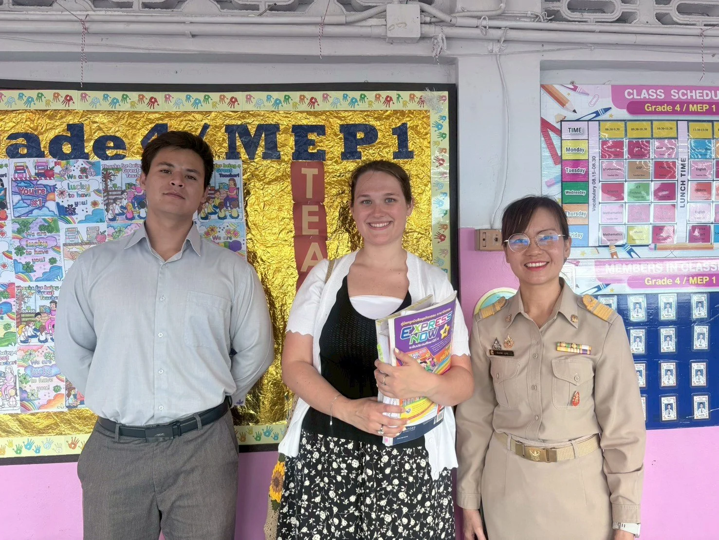 Teacher Bridget first day of teaching at Anuban Lampang.jpg