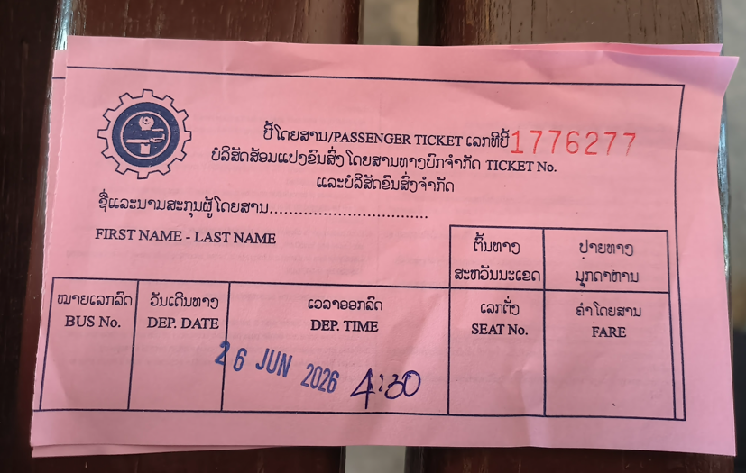 Savannakhet to Mukdahan Bus Return
