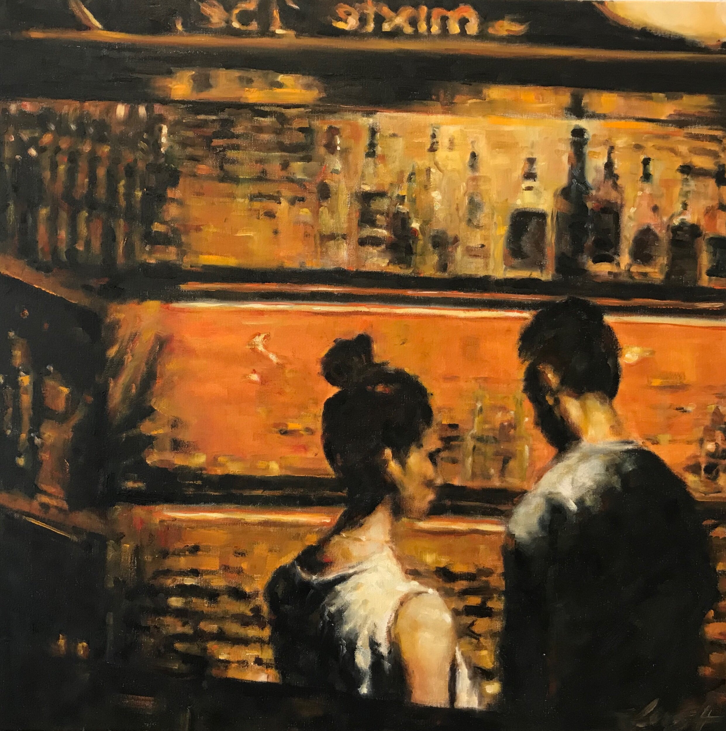 Nocturnes Öl auf Leinwand 65 x 65 cm 2017