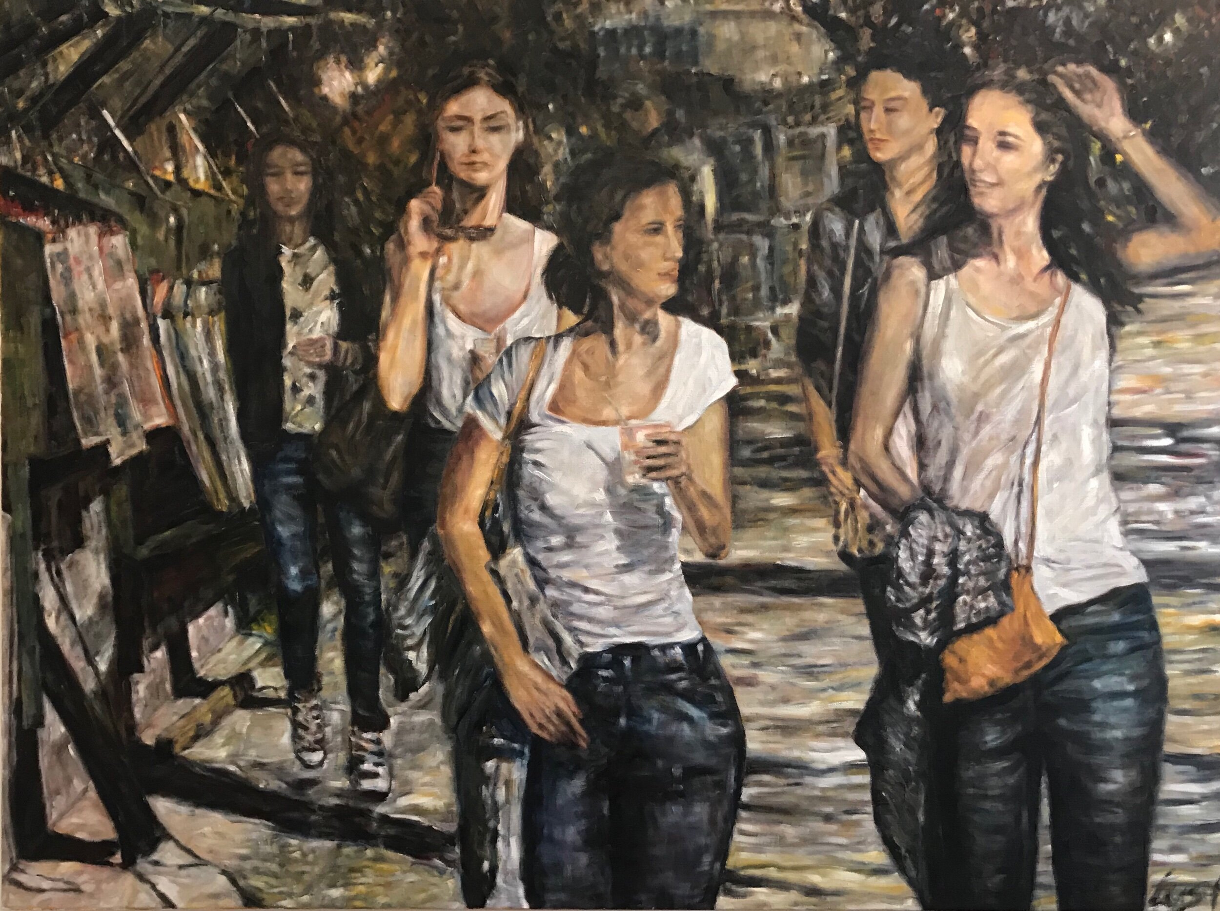 Bonne balade Öl auf Leinwand 150 x 200 cm 2014