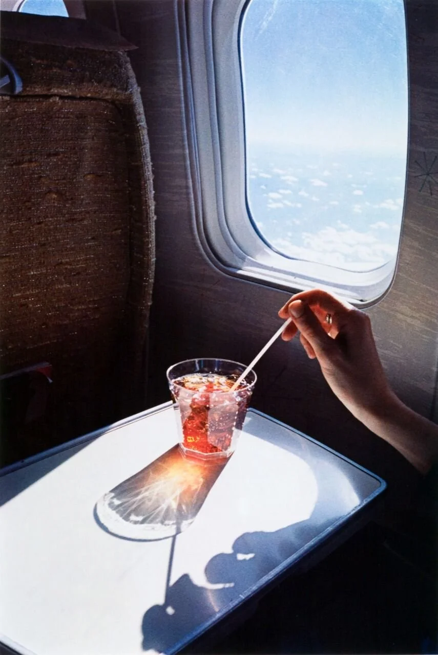 William Eggleston, Untitled (cocktail on airplane), c.1971
