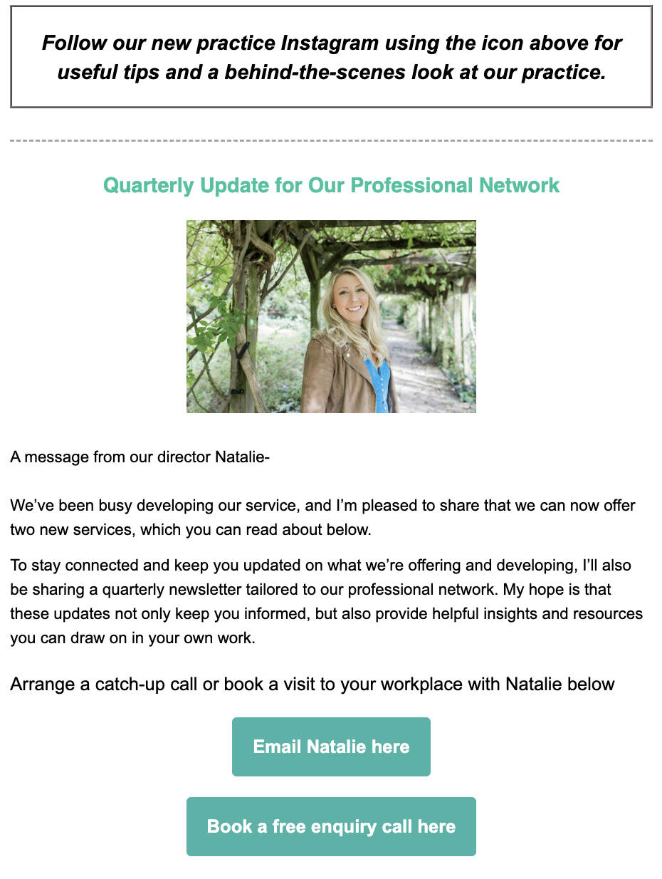 the bodart practice corporate newsletter