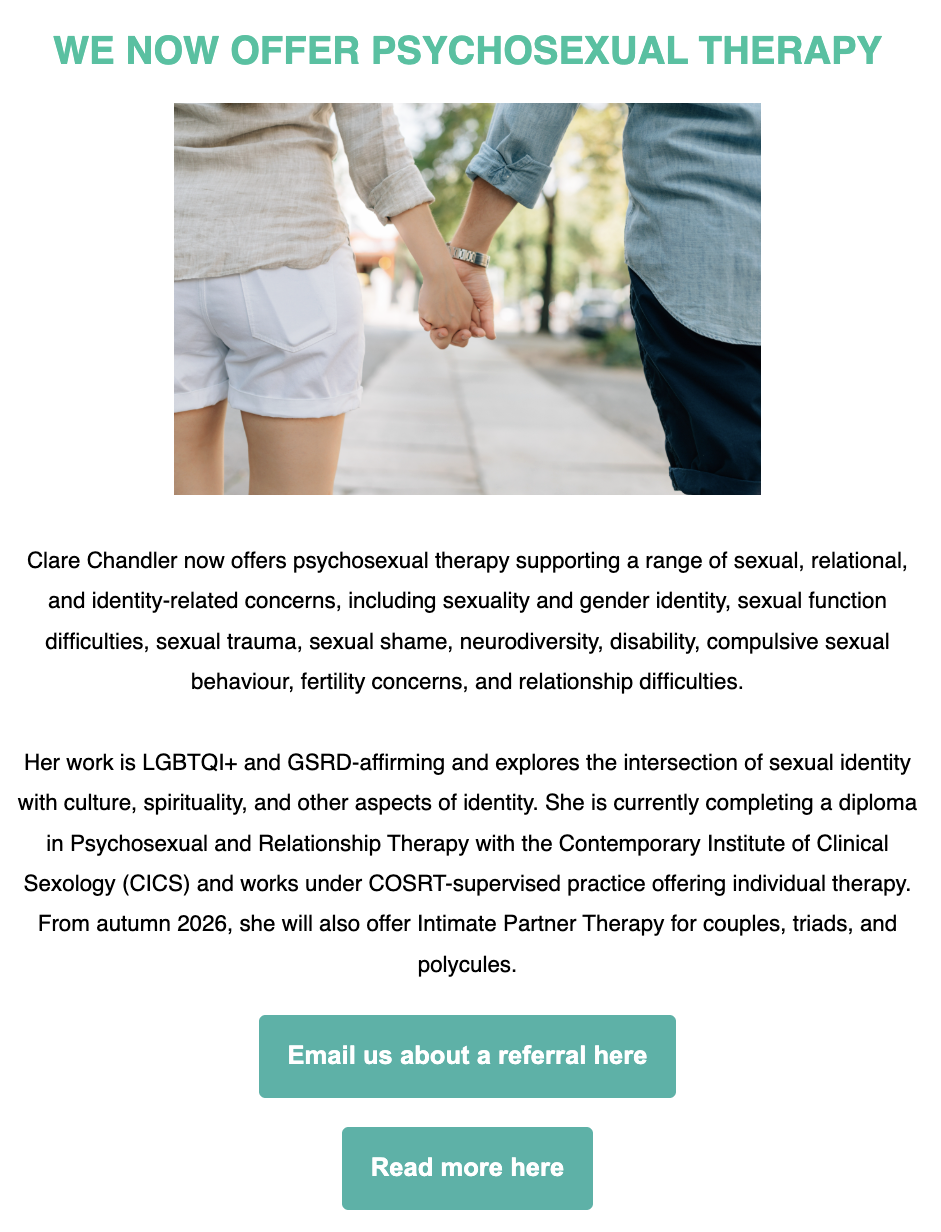 the bodart practice psychosexual therapy