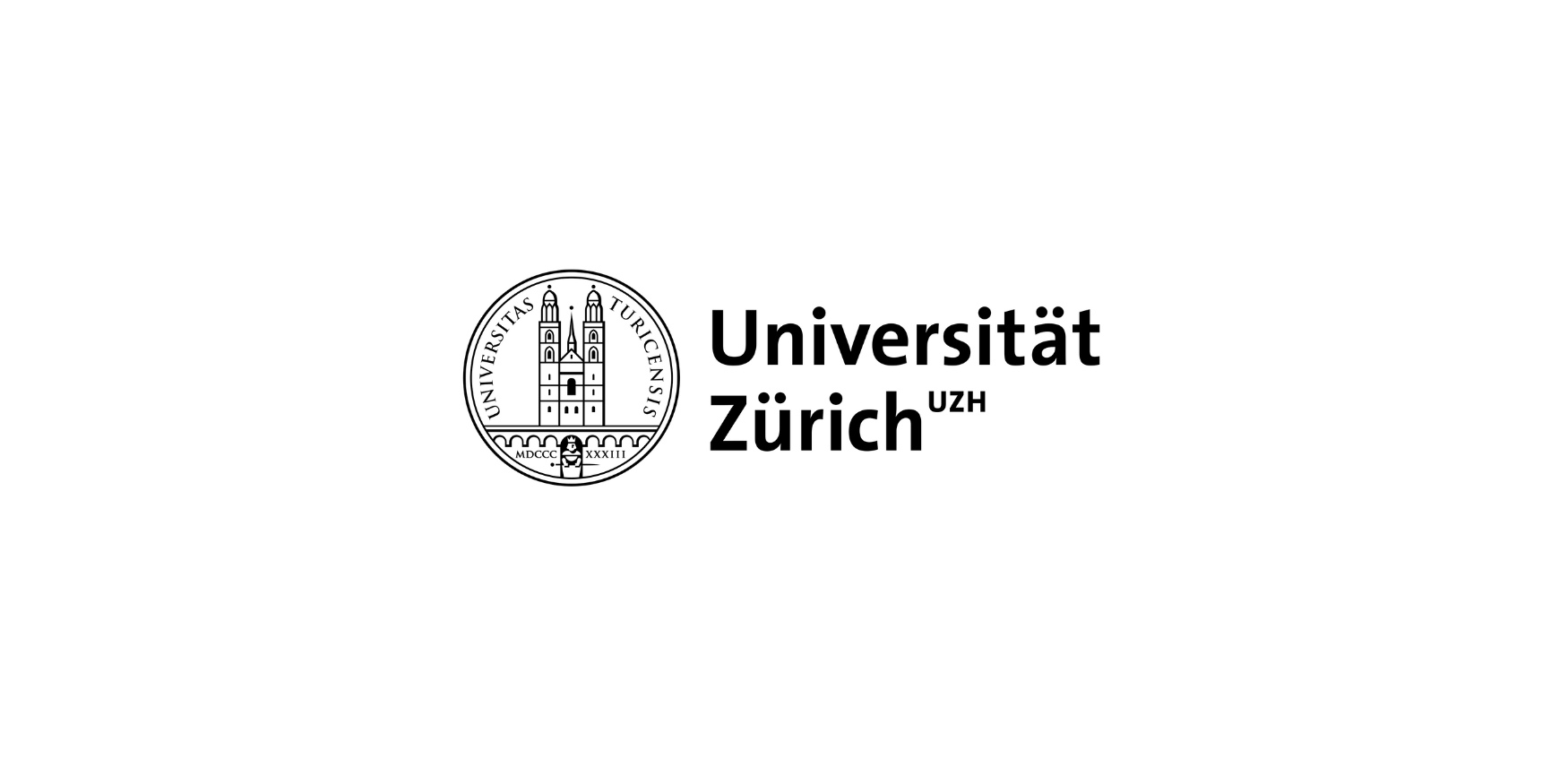 Logo der Universität Zürich mit Wappen und Schriftzug "Universität Zürich UZH".
