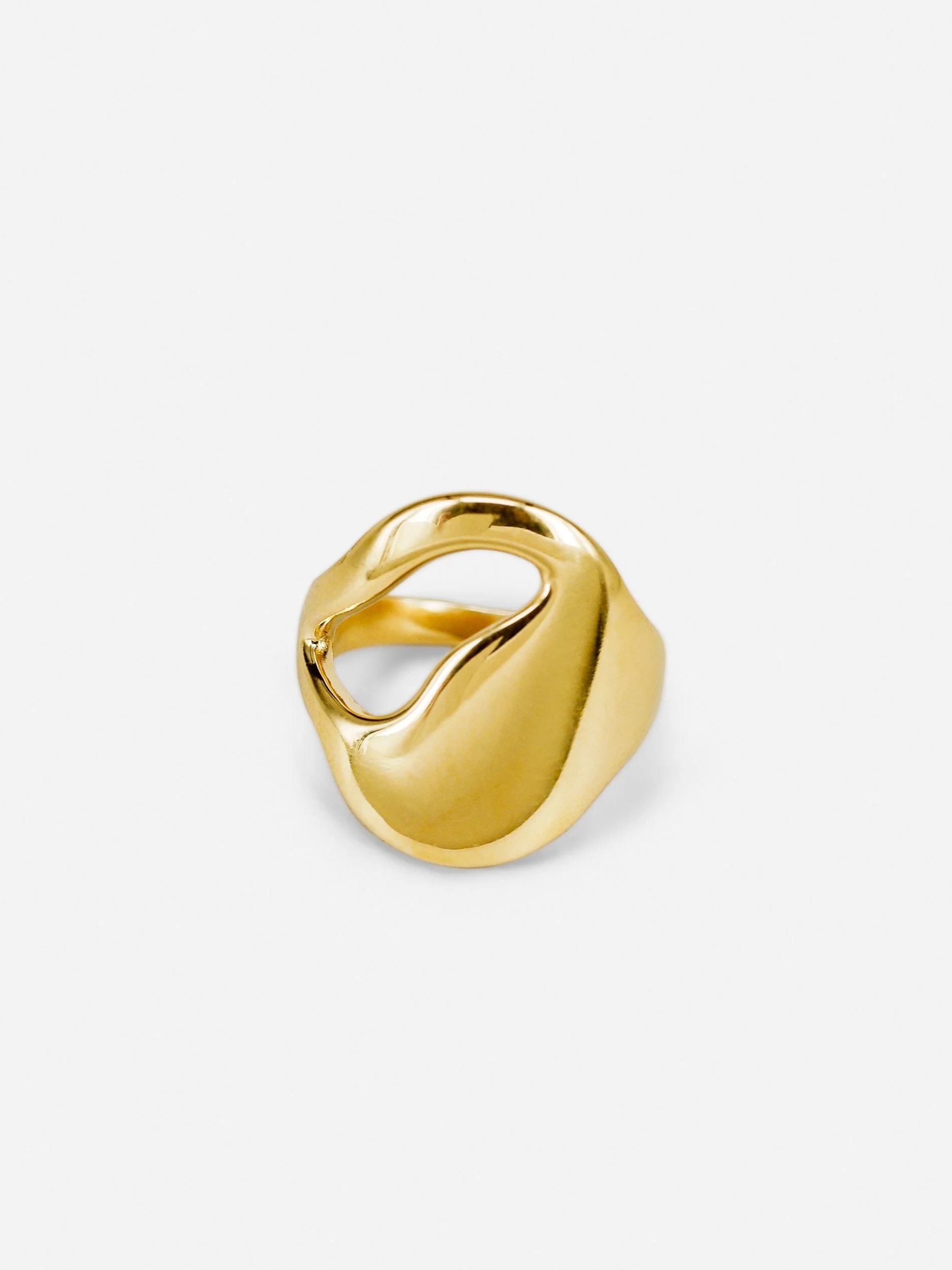 SUNHOLE RING SIGNET VERMEIL