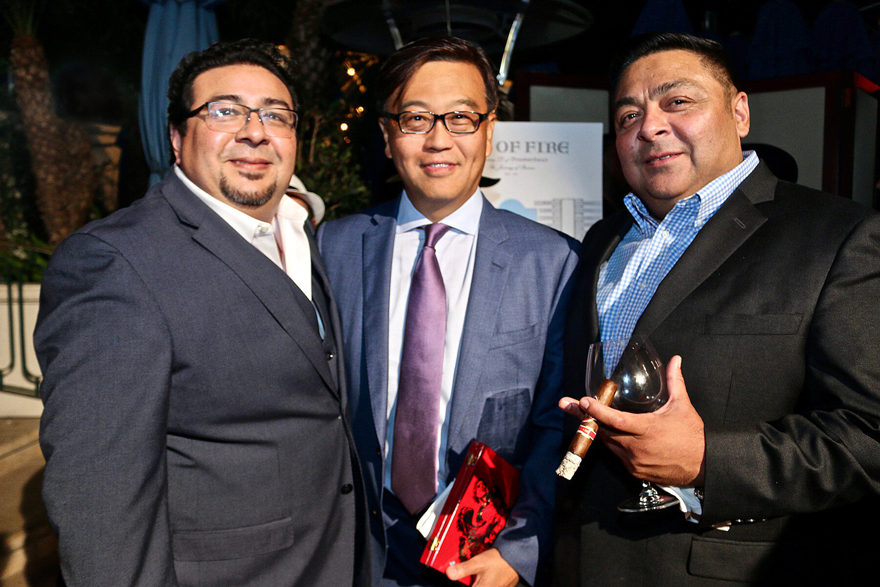 Enrique (left) and Pedro (right) Carvajal with Keith K. Park