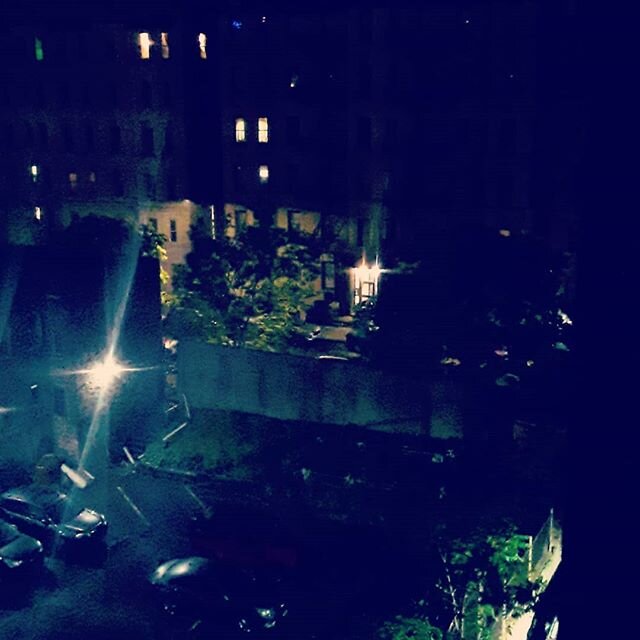 Looking out my window at 4 am this city has never been quieter. I saw someone jogging down the middle of 149th and I can see a moth dying in the street light.