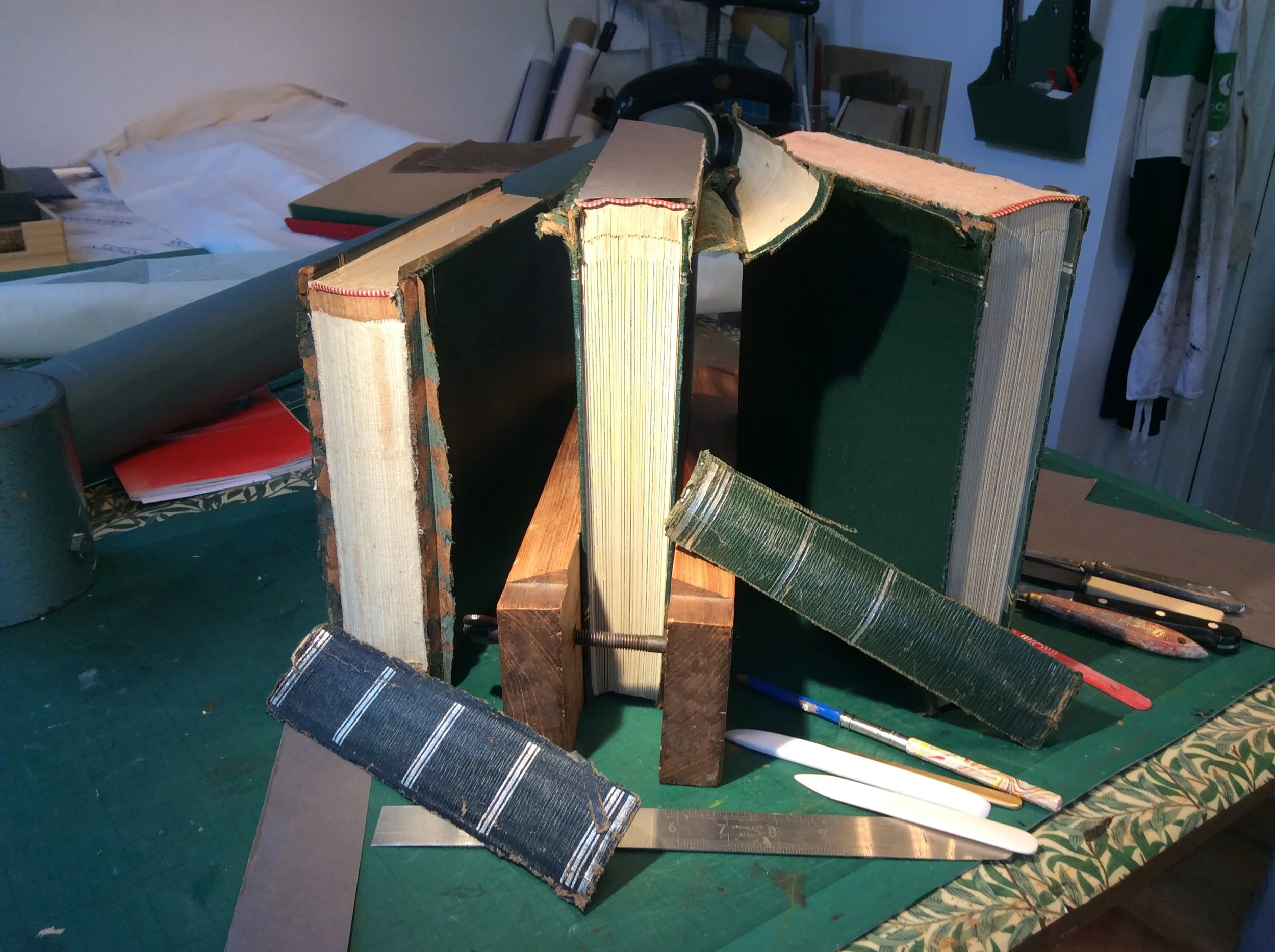  Restoring and re-backing damaged albums. 