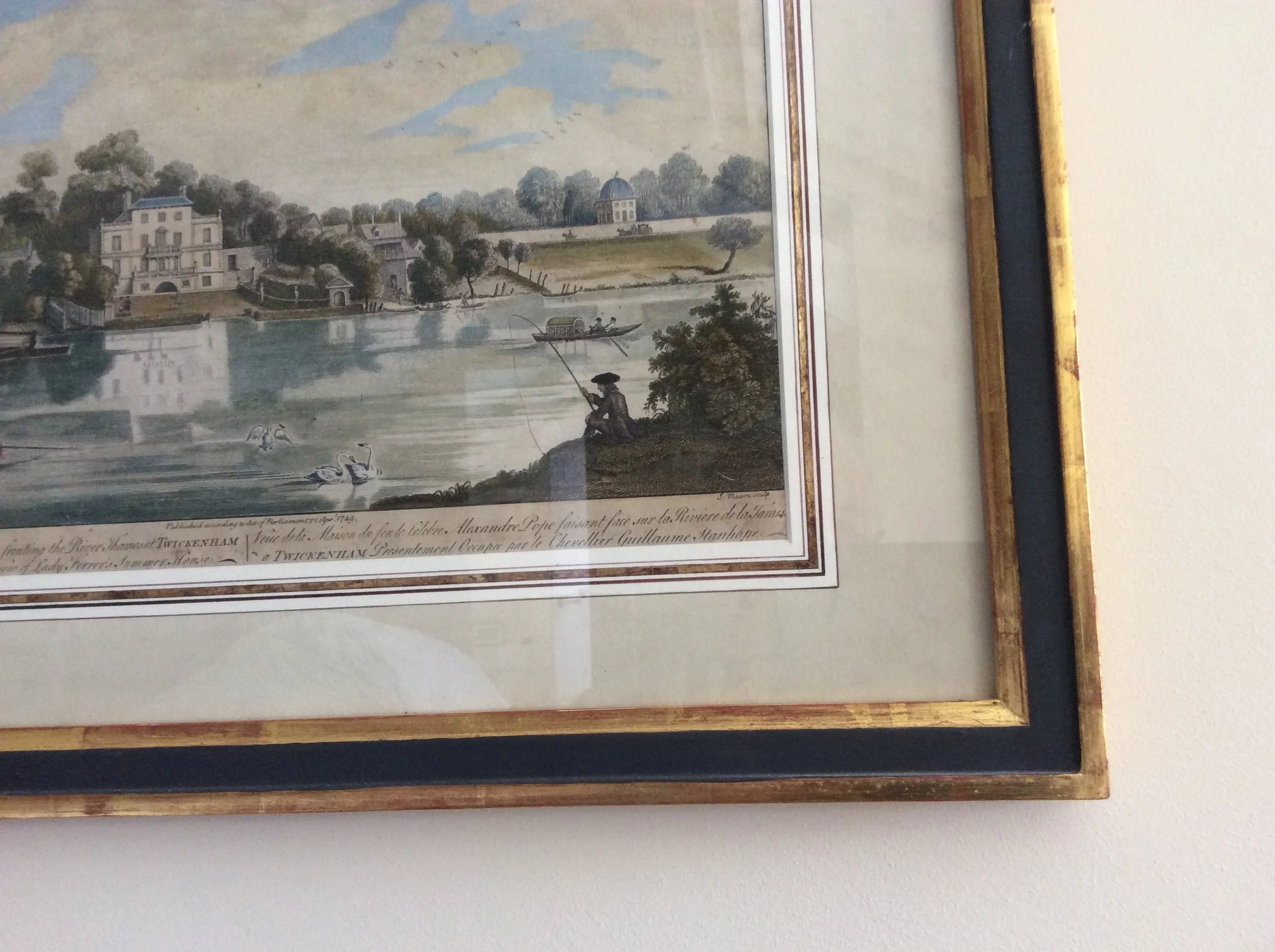  Painted and gilded Frames. Water-colour-wash Mounts. 