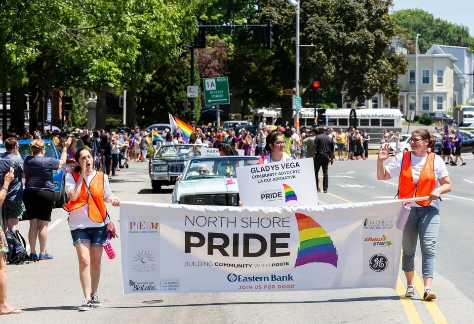 Marching in the North Shore Pride Parade