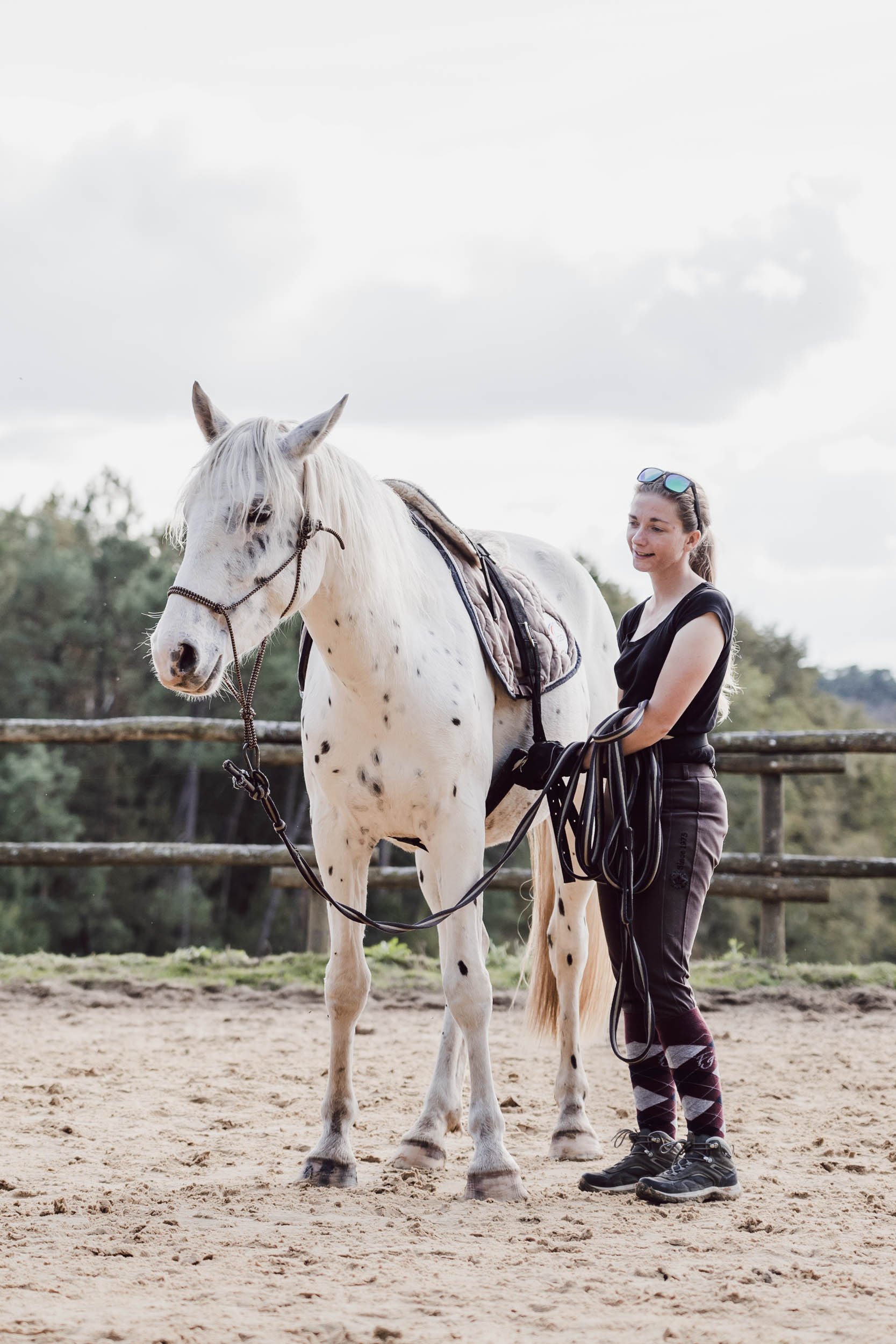 monitrice d'équitation débourrage