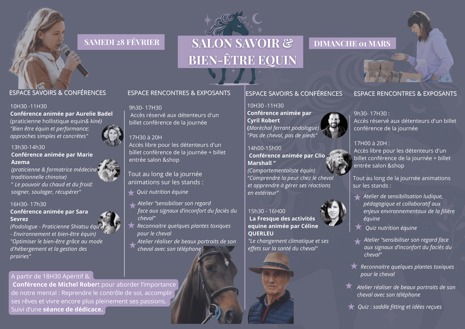 programme conférences salon savoir bien être équin