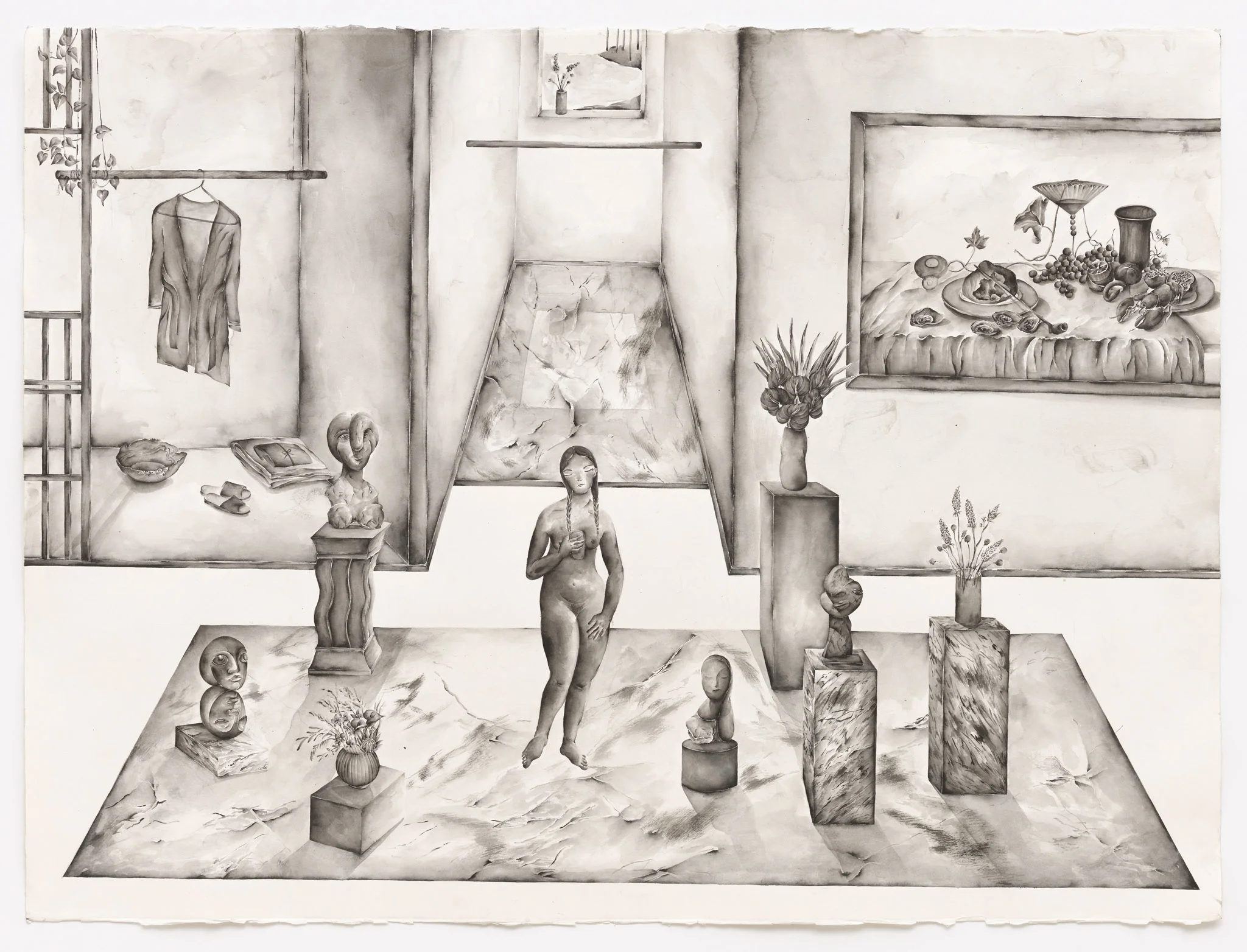  2016, sumi ink on paper, 22.5” x 30” 