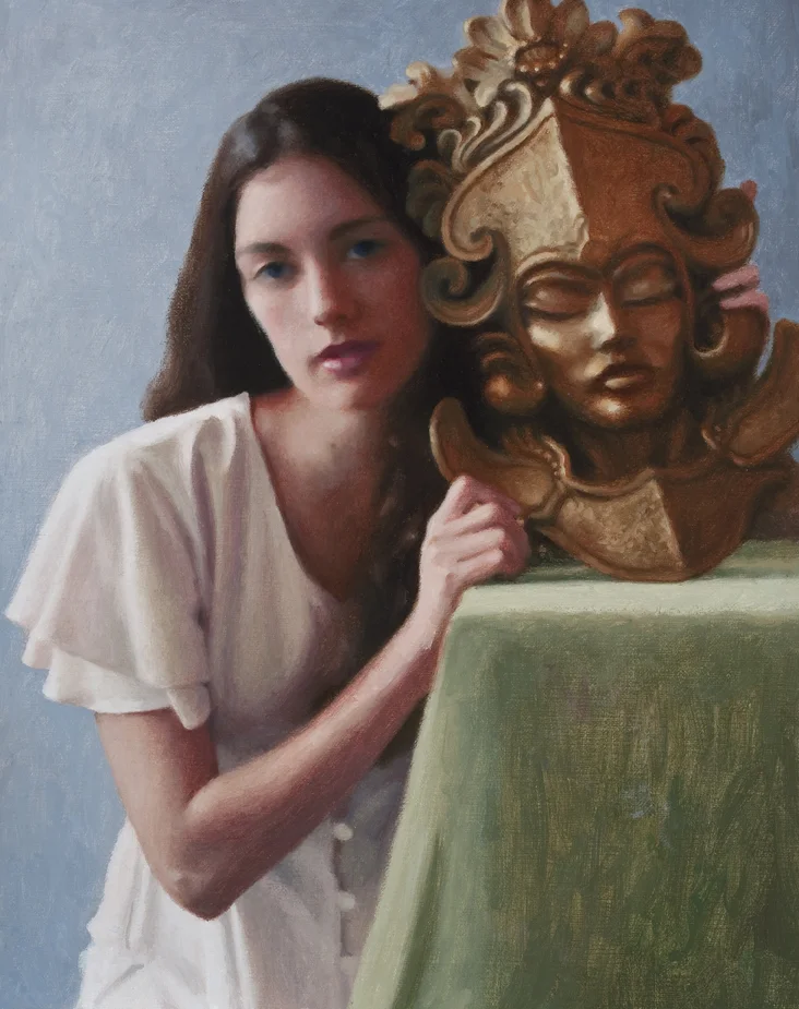 Clare with Gold Mask