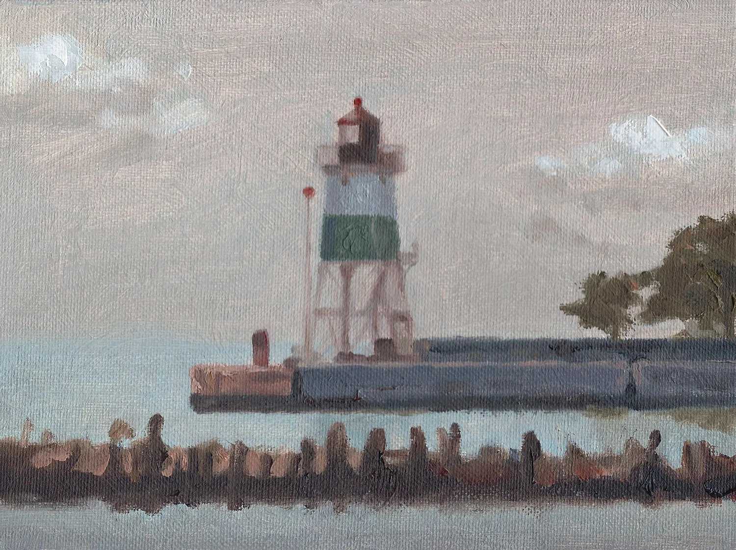Chicago Harbor Southeast Guidewall Lighthouse