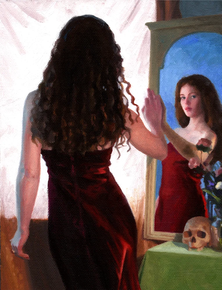 Figure with Vanitas