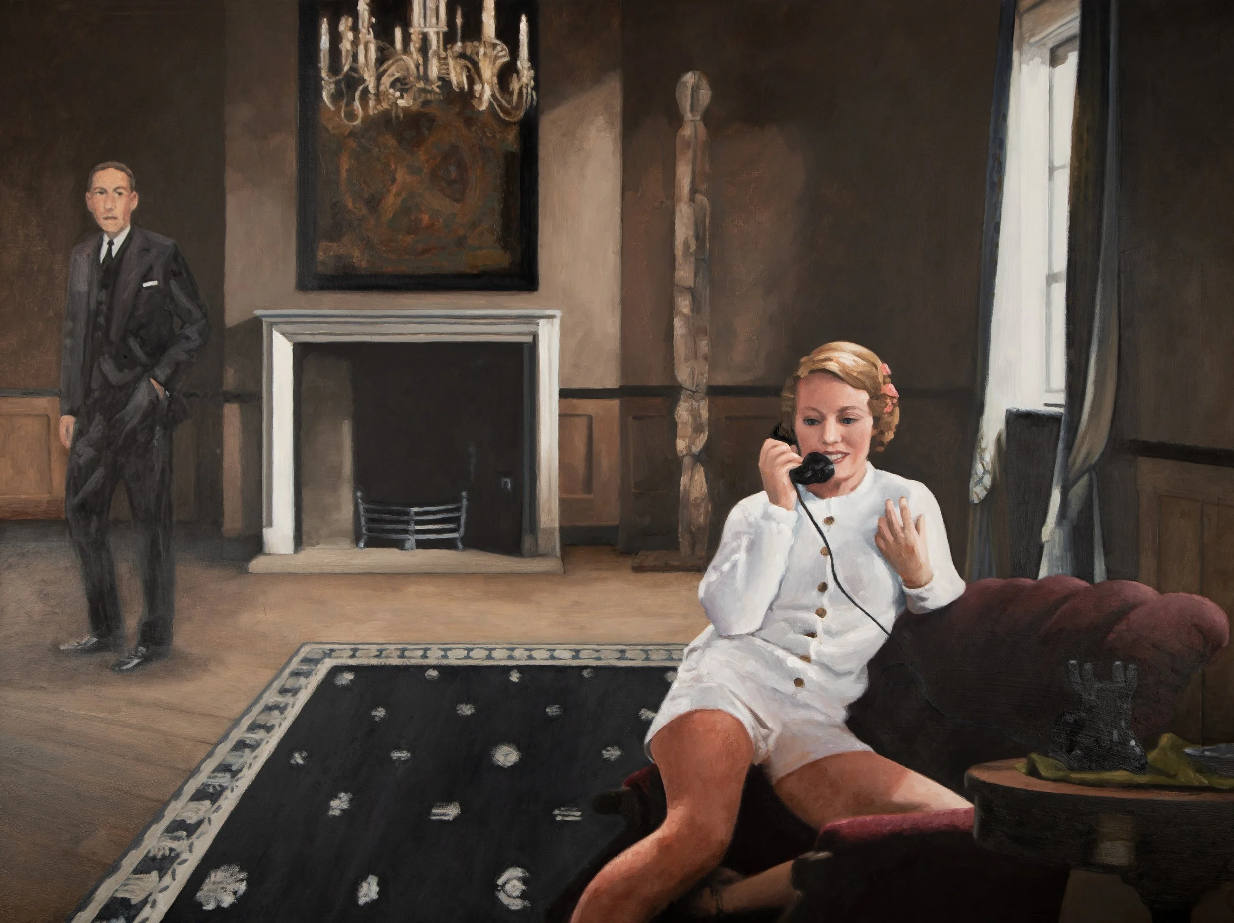 Keeping Time, oil on cradled panel, 30 x 40 in, 2026