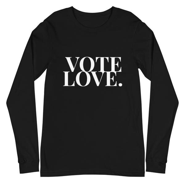 Vote Love Unisex Long Sleeve Tee.jpg