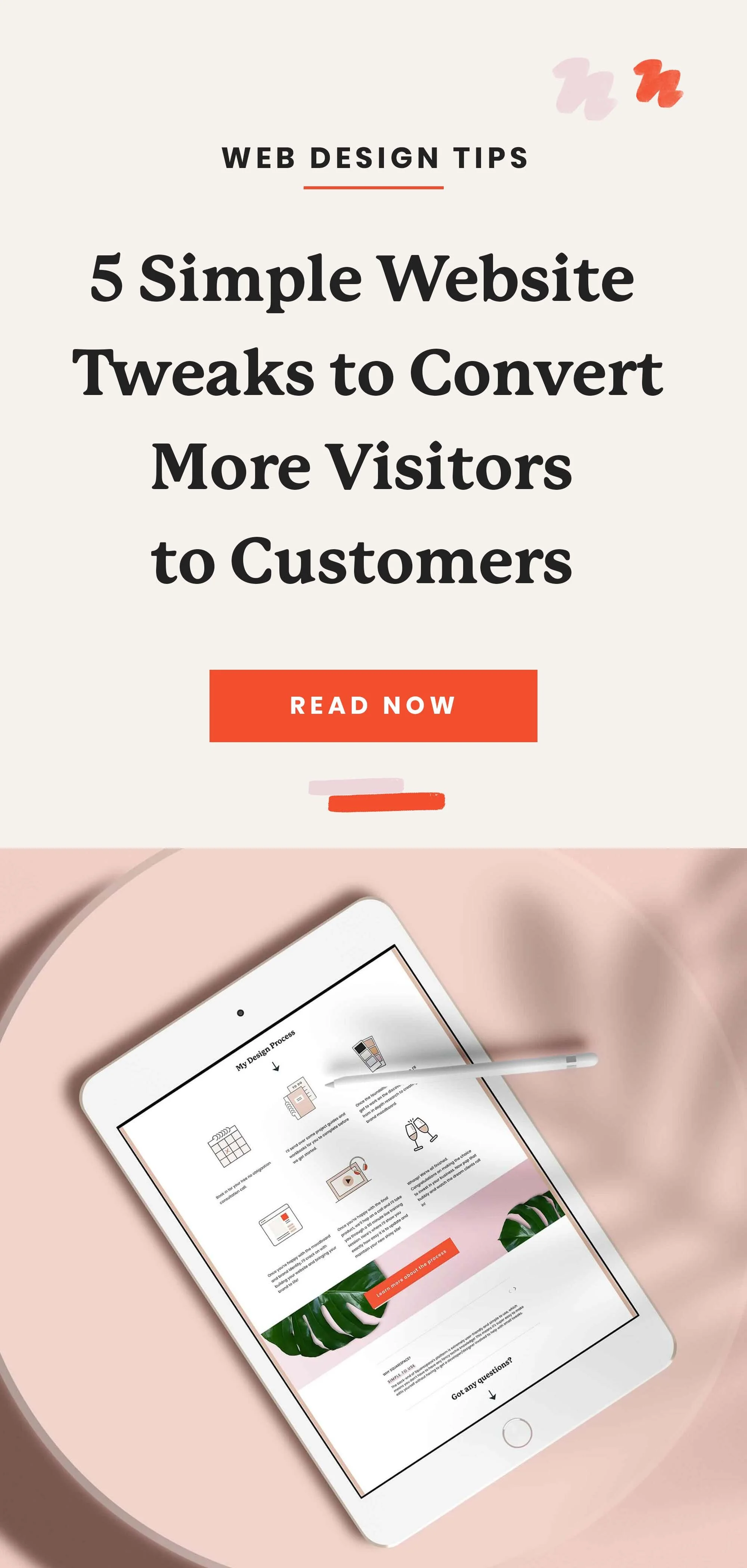 5 simple website tweaks to convert more visitors to customers — Kurly  Creative | Squarespace Designer