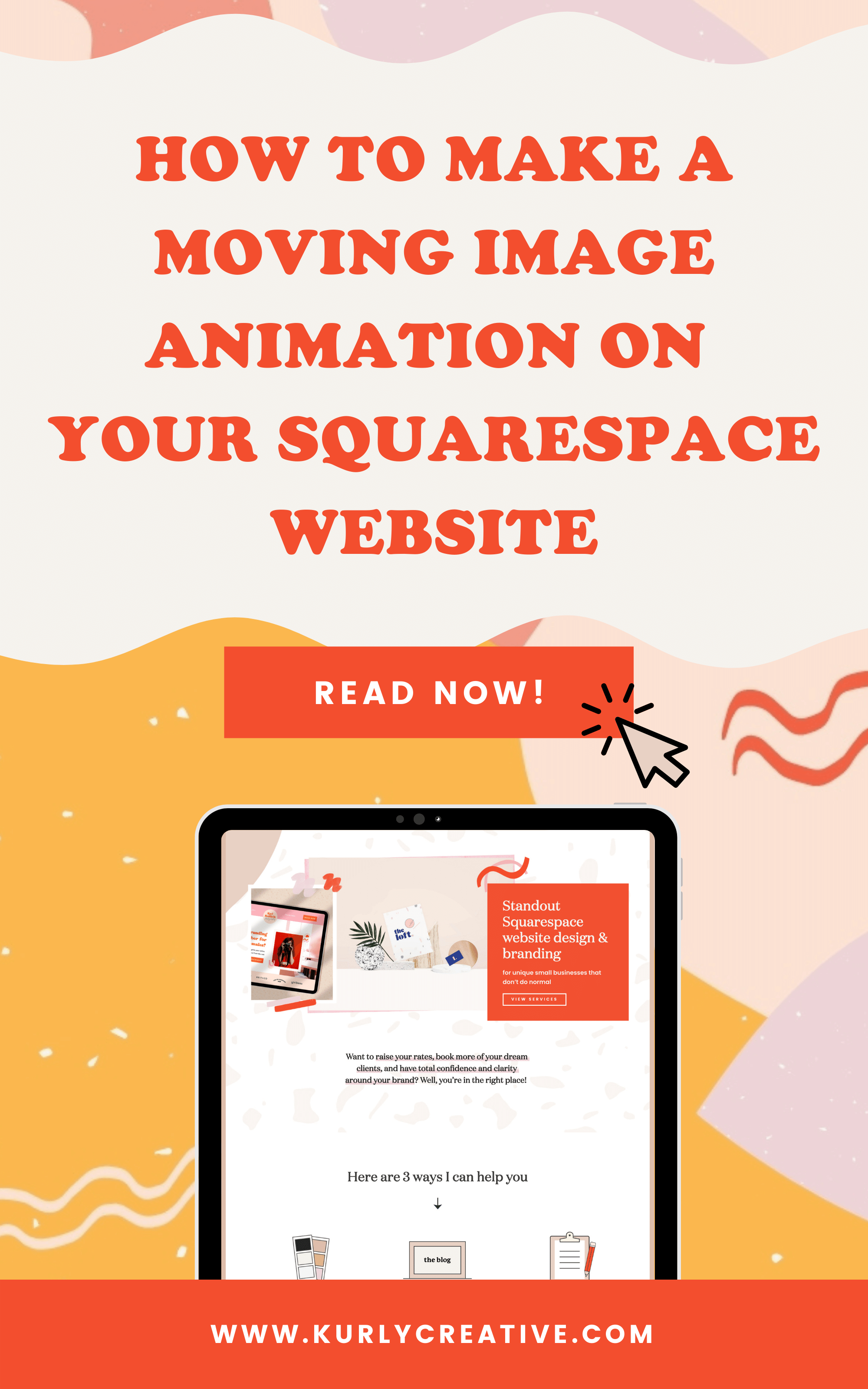 How to make a moving image animation effect in Squarespace  &  —  Kurly Creative | Squarespace Website Designer