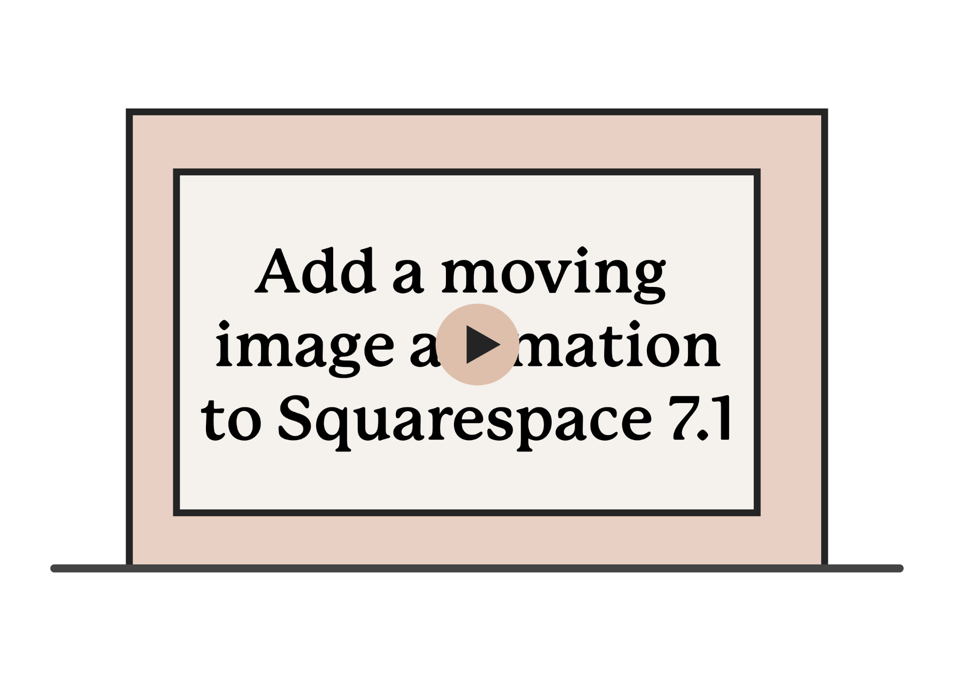 How to make a moving image animation effect in Squarespace 7.0 & 7.1