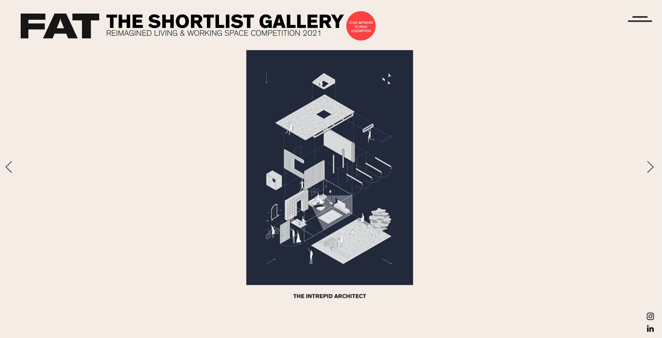 The Intrepid Architect drawing shortlisted in competition Inclume