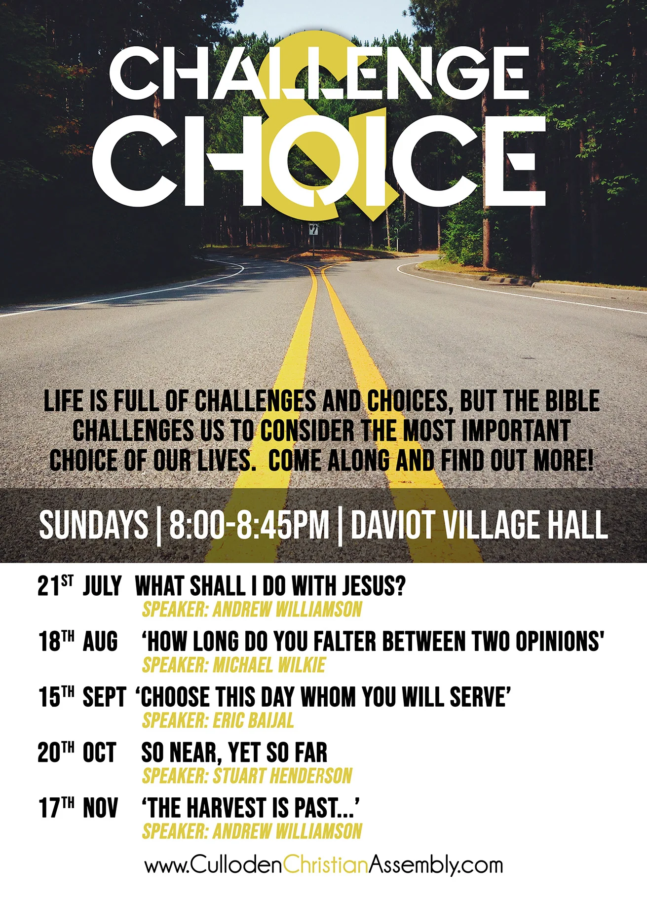 "How long do you falter between two opinions?" - Michael Wilkie