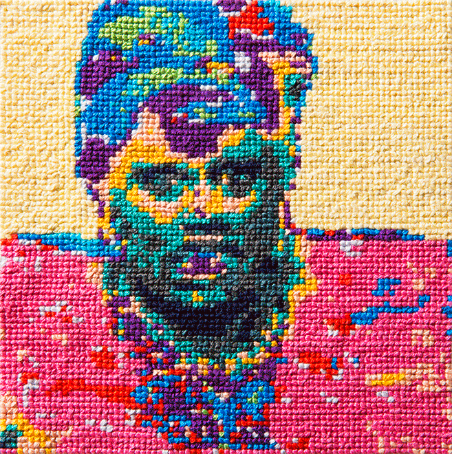 RuPaul Cross Stitch Animation Workshop Digital animation Front view 2013
