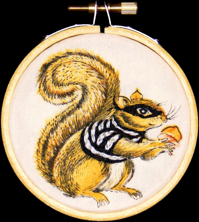 Nut Bandit Thread on found cotton 3.2 inch diameter 2009