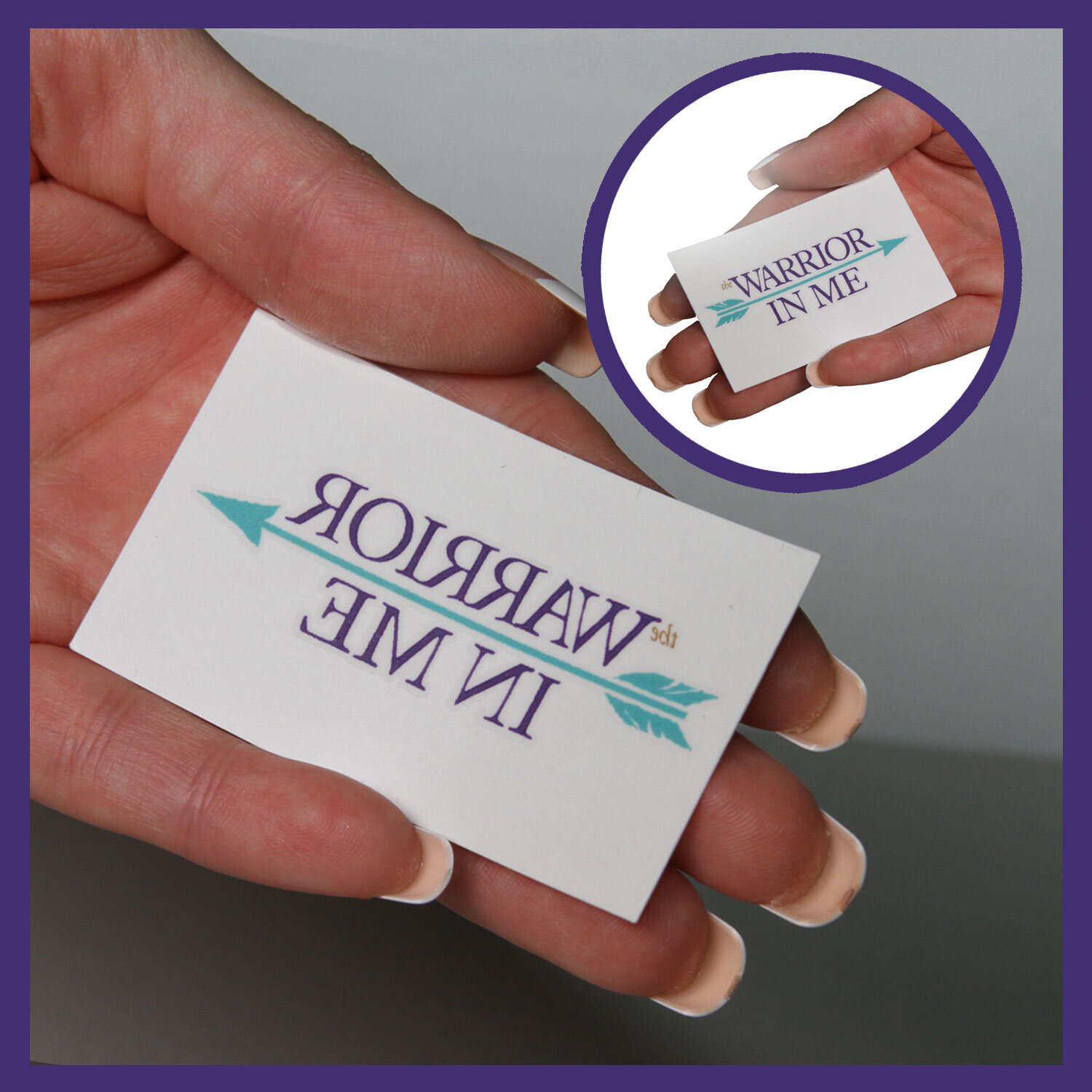 "Warrior in Me" Temporary Tattoo 