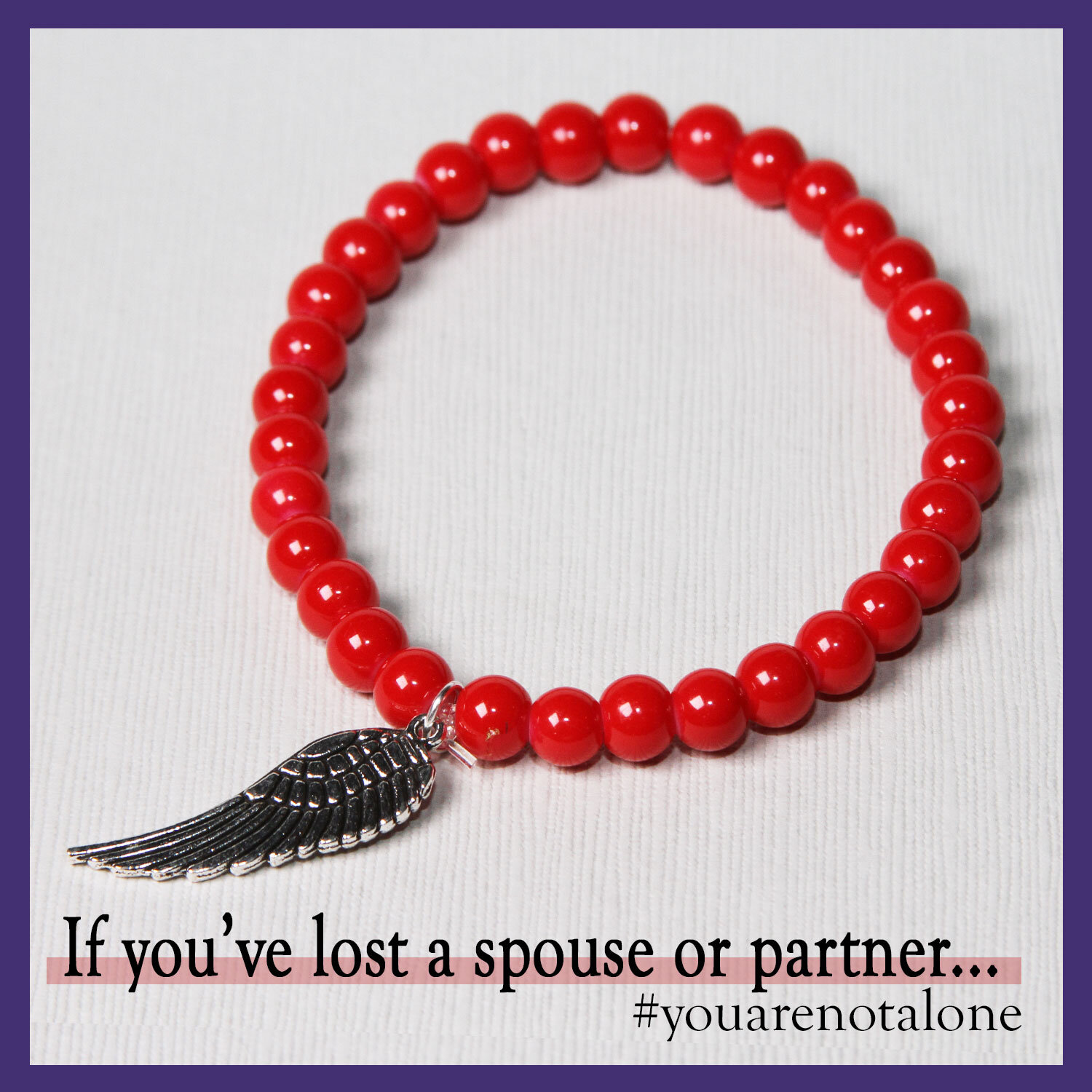 Red "What's Your Color?" Suicide Awareness Bracelet