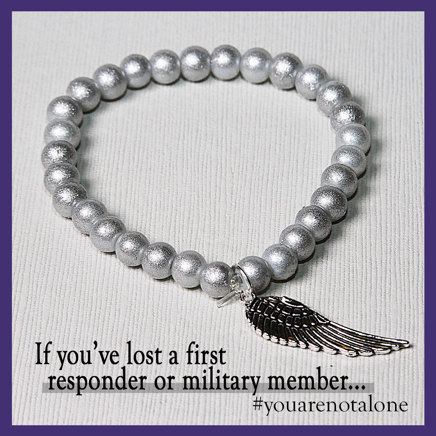 Silver "What's Your Color?" Suicide Awareness Bracelet