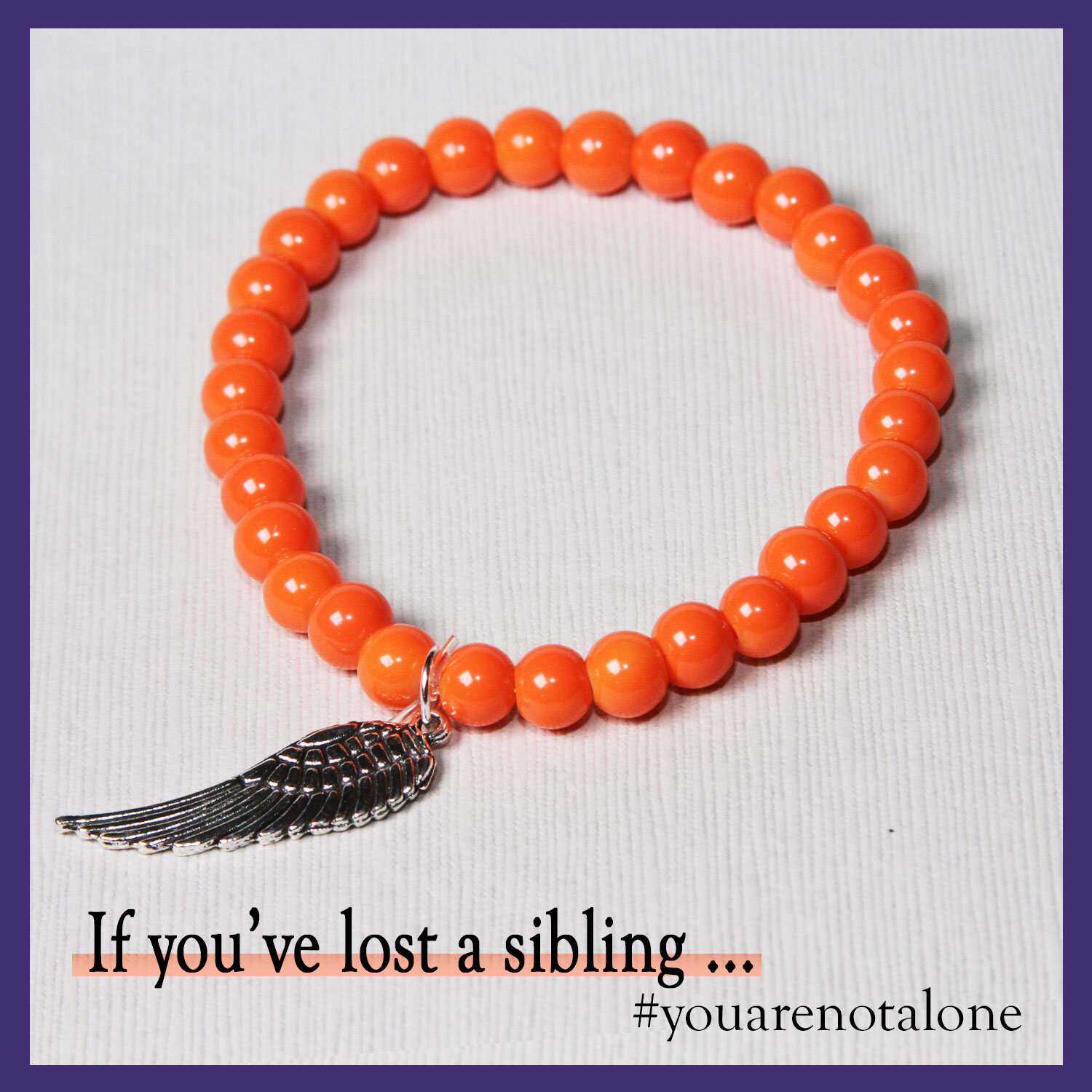 Orange "What's Your Color?" Suicide Awareness Bracelet