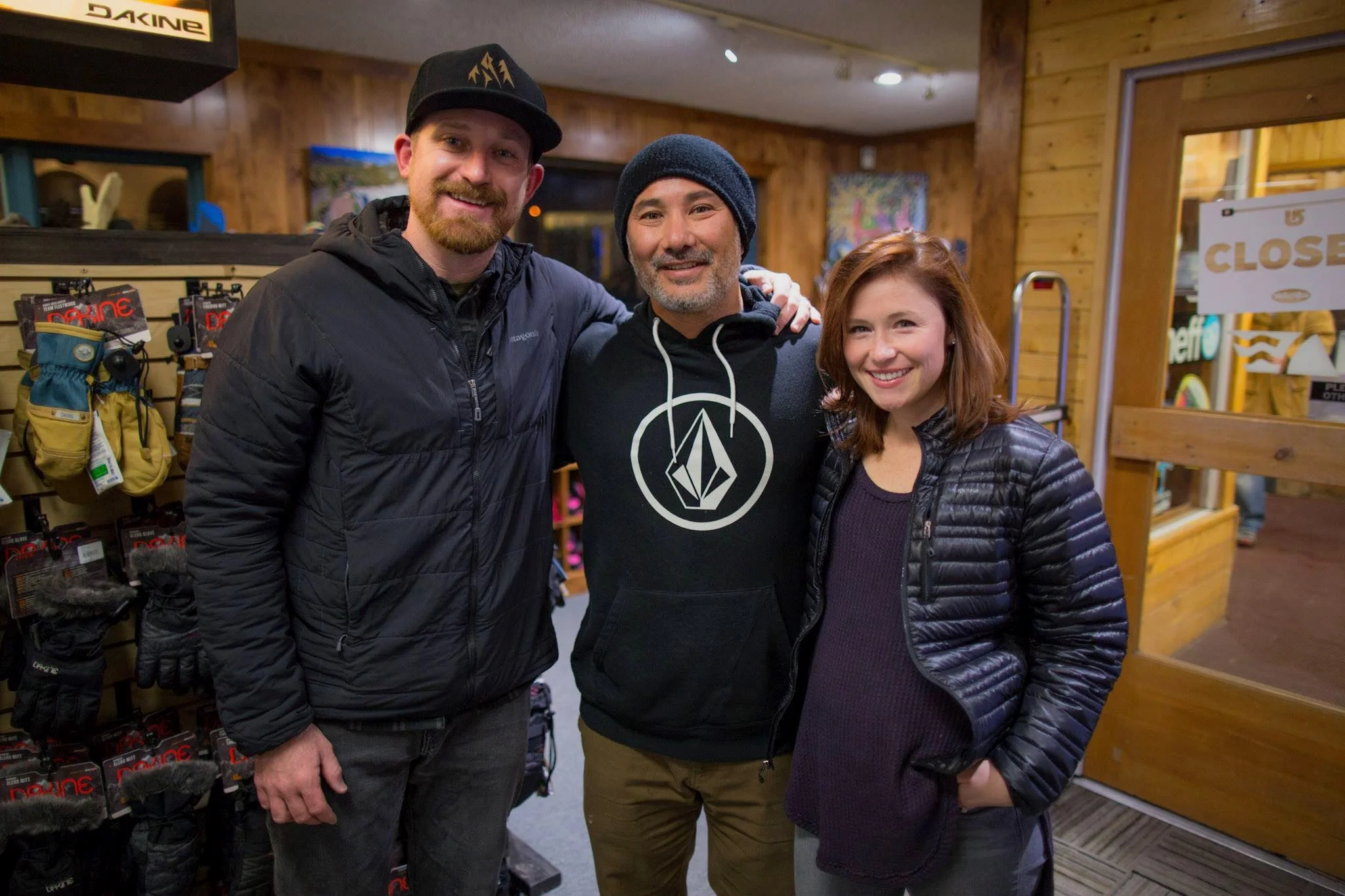 Bryan Iguchi with my wife Kris. Movie Premier at Wave Rave Snowboard Shop.