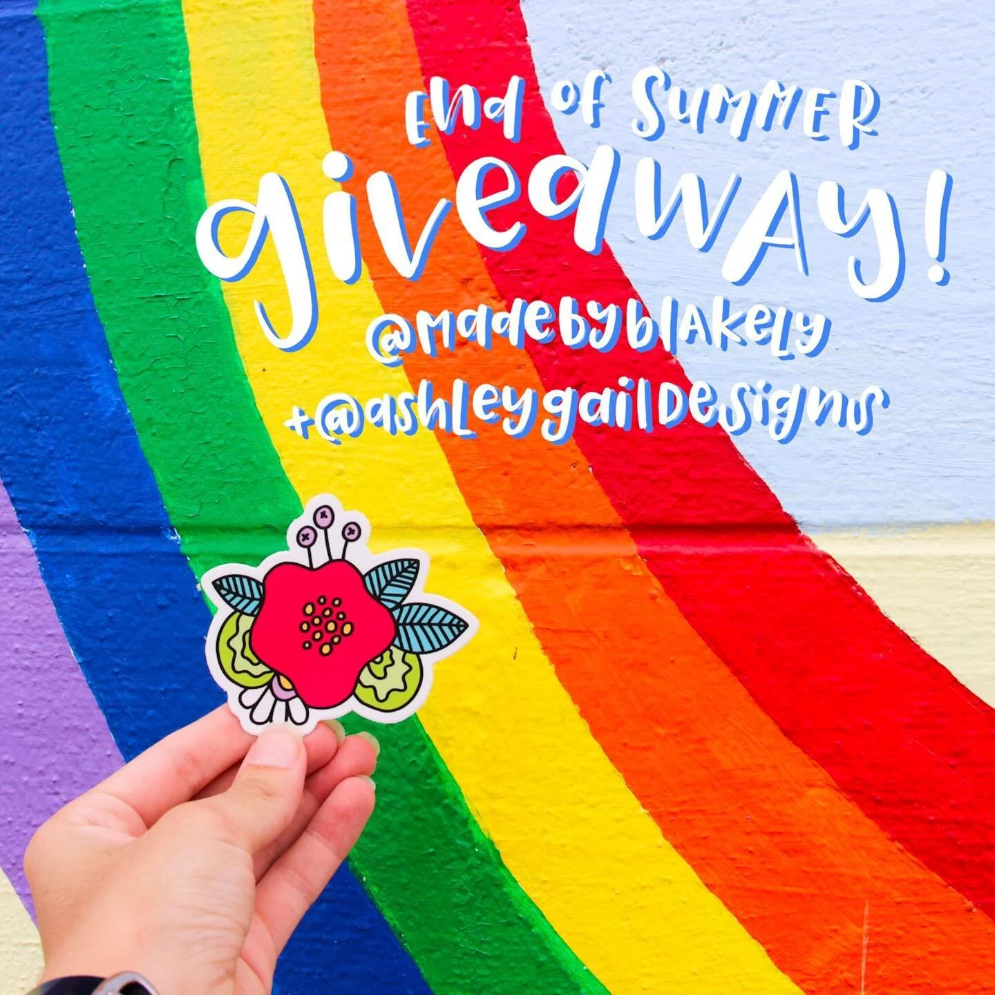 Hi! It&rsquo;s time for a GIVEAWAY as we head into fall...
With the super talented and lovely @madebyblakely !!!
We&rsquo;re giving away one pack of postcards, a notepad of your choice + this little flower sticker, and three of Blakely&rsquo;s summer