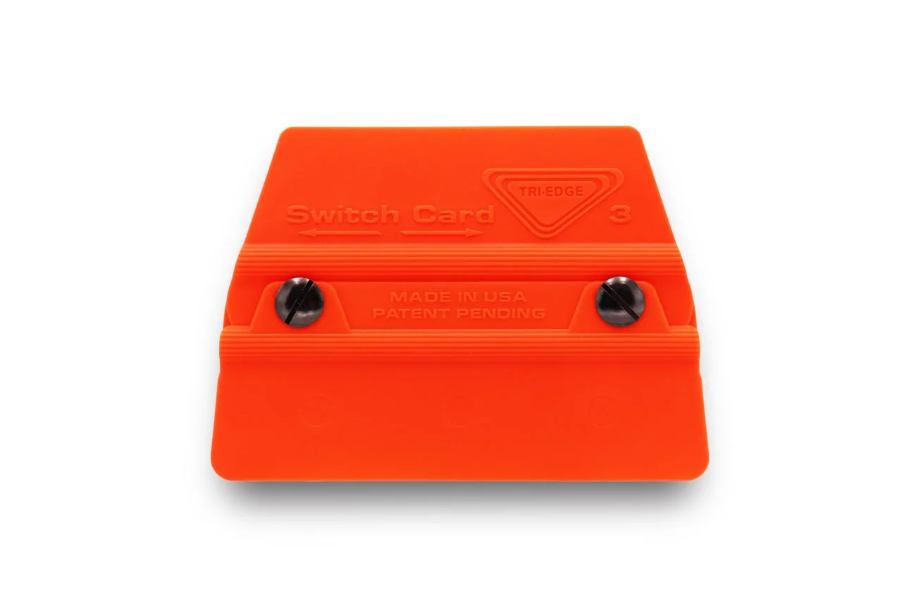 Switch-Card 3/4 Fluorescent Orange with Buffer Ti-1220